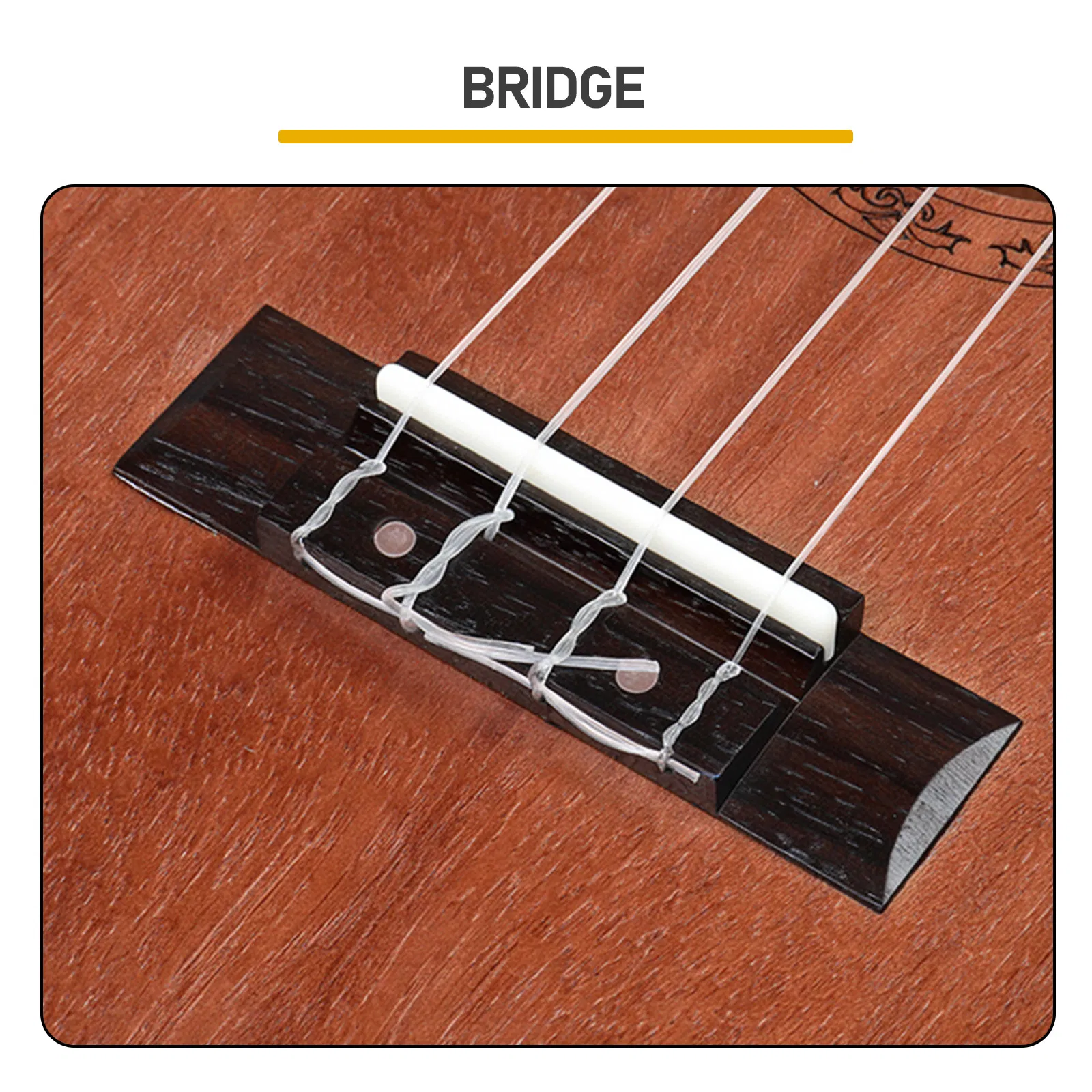21in mahogany body rosewood fingerboard ukulele, cotton bag, capo, strap, picks*2, tunerStringsDust cloth photo 5