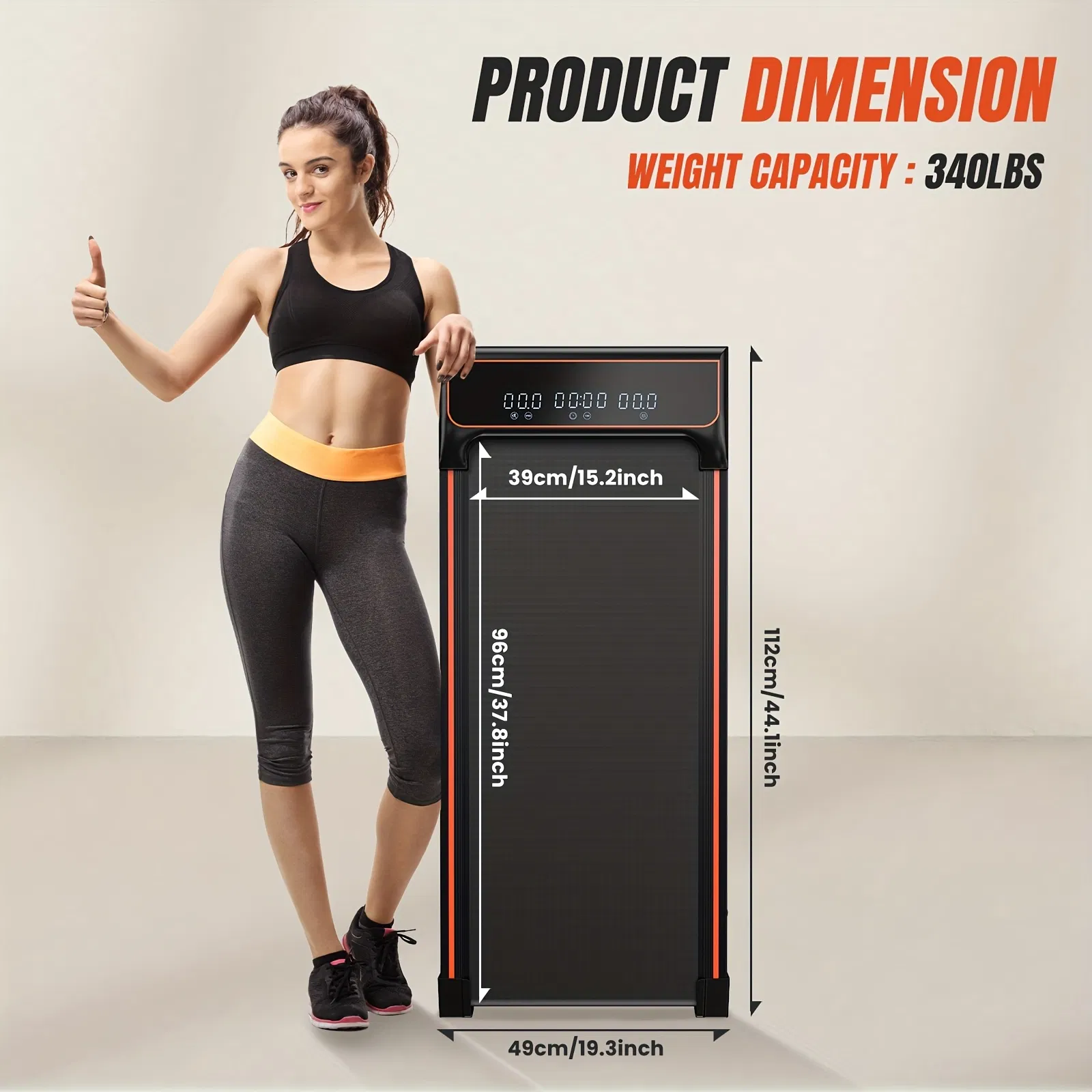 Walking Pad Treadmill – Compact & Portable Walking Pad, Quiet Operation, Adjustable Speed Settings photo 3