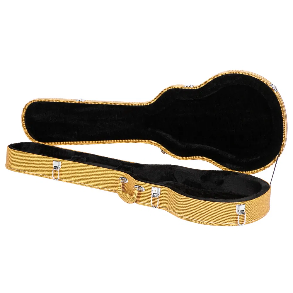 [Replace 27413300] Hard-Shell Electric Guitar Case for GLP Style Electric Guitar Bulge Surface Yellow photo 1