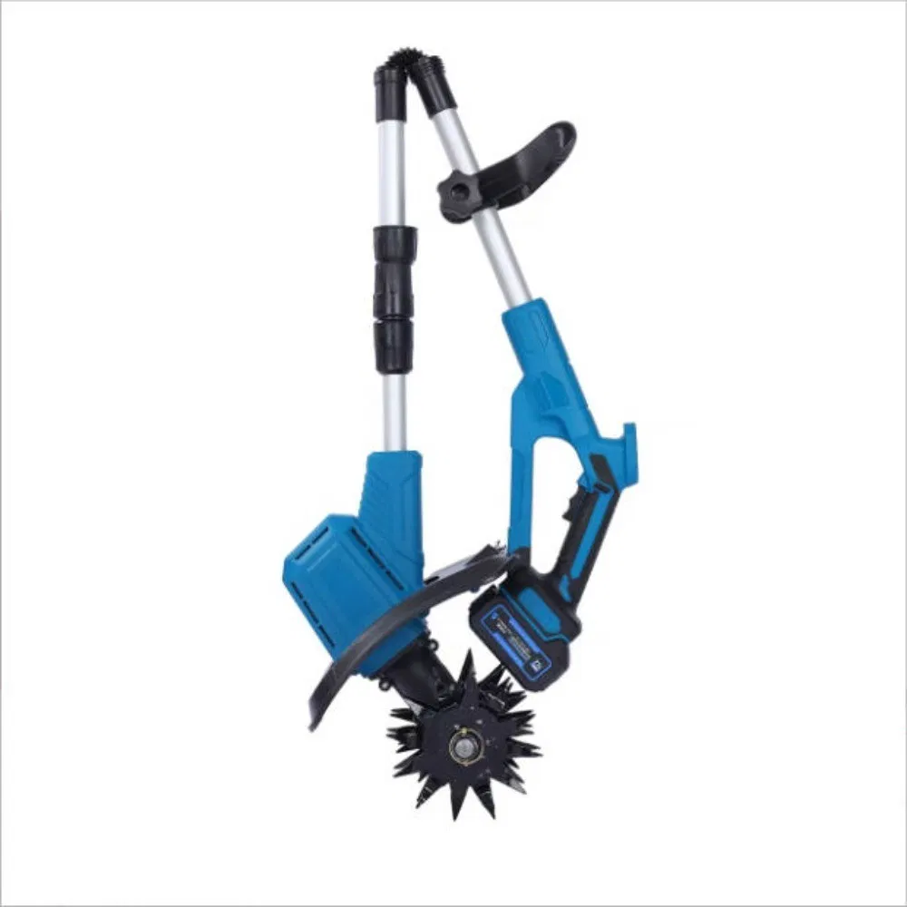 21V Cordless Electric Garden Tiller/Cultivator, Working Width 20cm, Tilling Depth 16cm, Equipped with 2 Batteries and Charger photo 3