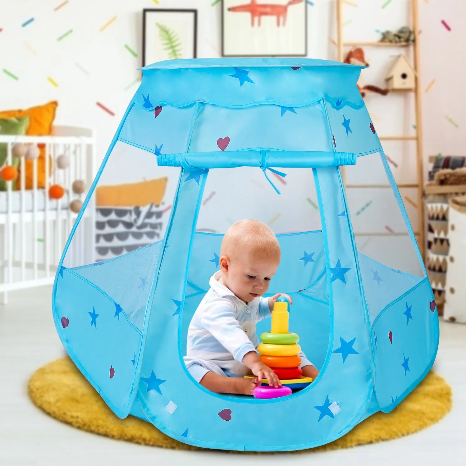 Kids Pop Up Game Tent Prince Princess Toddler Play Tent Indoor Outdoor Castle Game Play Tent Birthday Gift For Kids photo 7