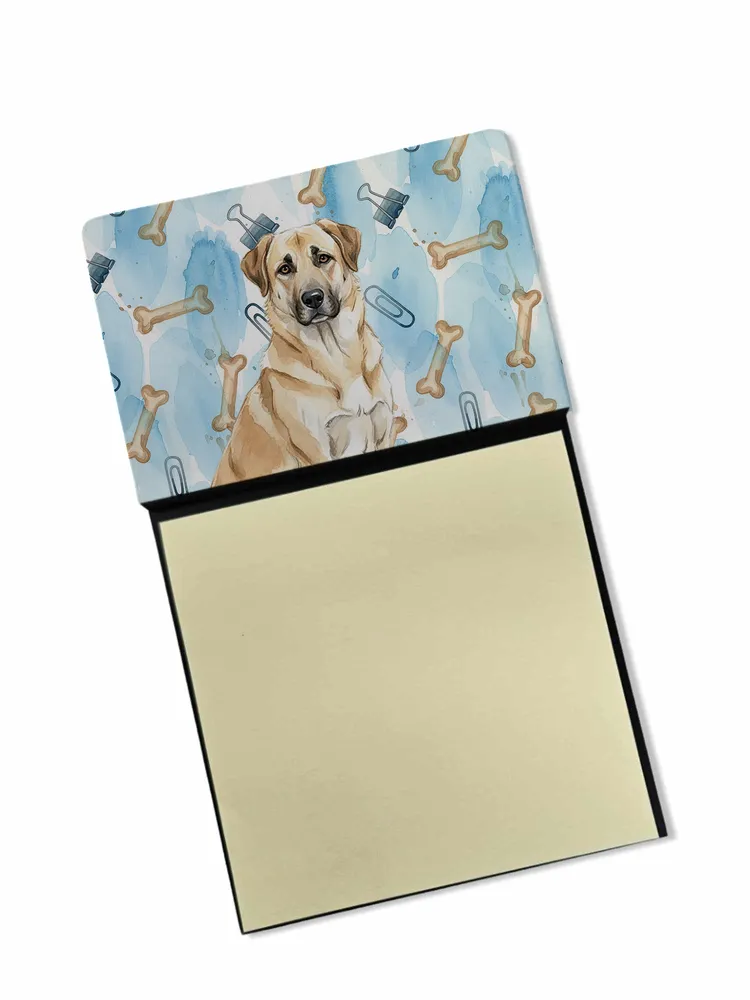 Anatolian Shepherd Dog Coworker Watercolor Sticky Note Holder Refillable Dispenser Desk Accessory 3x3 Pad Gift photo 8