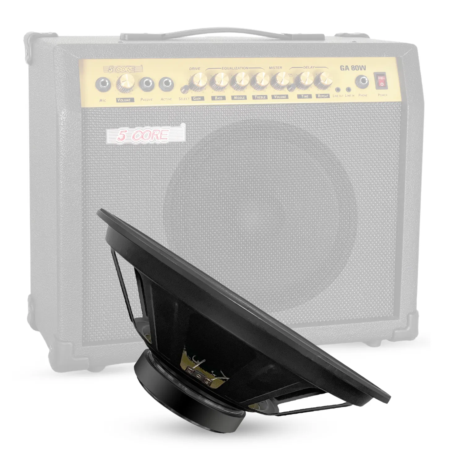 5 Core 15 Inch Guitar Speaker 4/8 Ohm Replacement Amplifier Driver photo 1