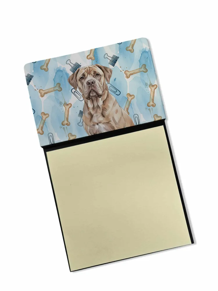 Isabella Dogue de Bordeaux Coworker Watercolor Sticky Note Holder Refillable Dispenser Desk Accessory 3x3 Pad Gift photo 8