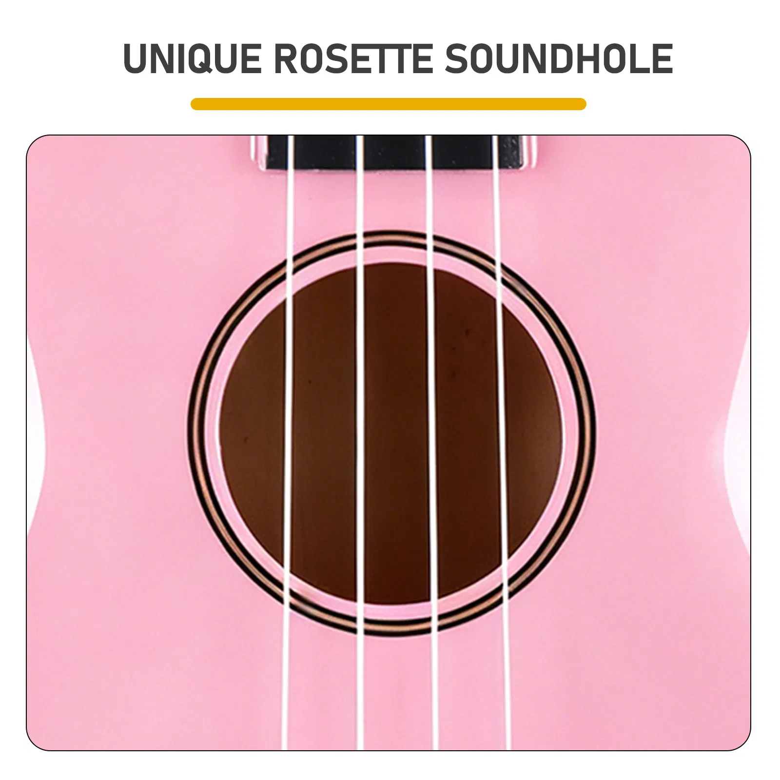 21in Linden wood body rosewood fingerboard ukulele, cotton bag, capo, strap, picks*2, tunerStringsDust cloth photo 5