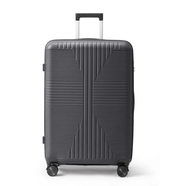 Non-TSA customs lock, single 28-inch PP trolley suitcase, 28in PP, dark gray photo 4