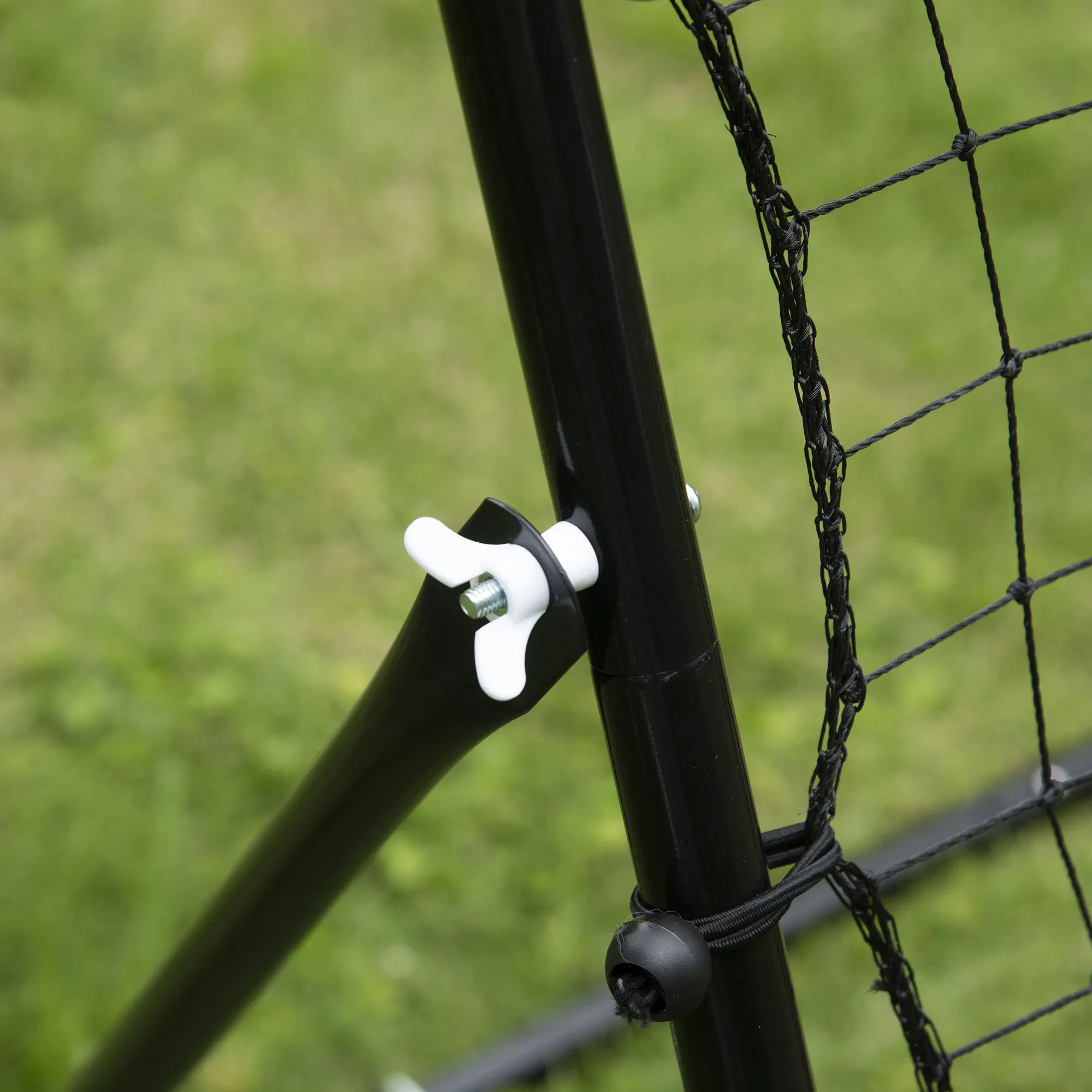 Volleyball Rebounder Net Football Training Aid Kickback Target Play Black photo 2