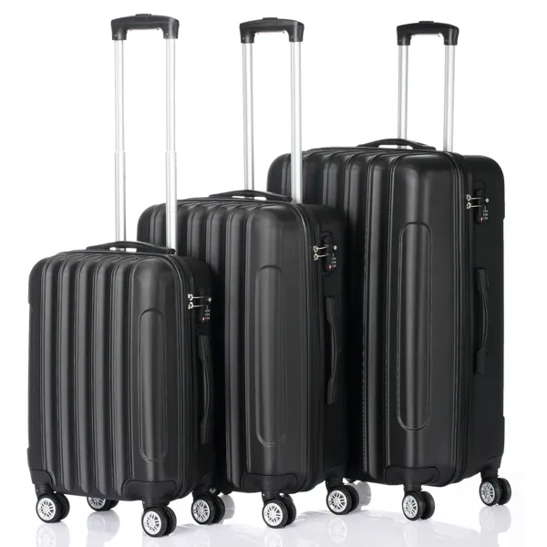 3-in-1 Multifunctional Large Capacity Traveling Storage Suitcase Black photo 1