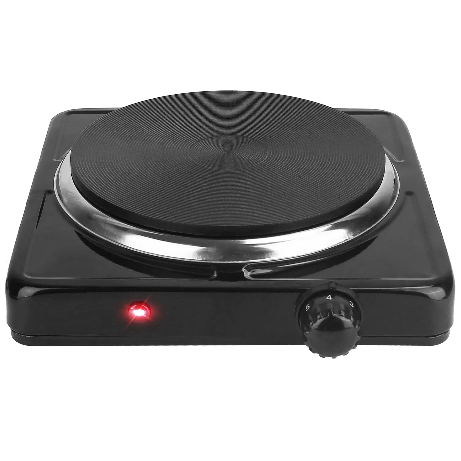 1500W Electric Single Burner Portable Heating Hot Plate Stove Countertop RV Hotplate with Non Slip Rubber Feet 5 Temperature Adjustments photo 2