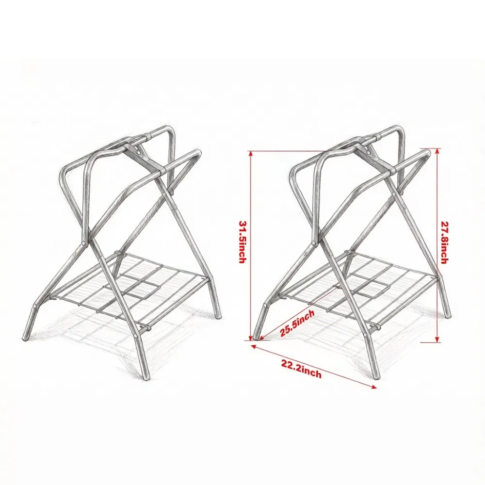 Folding Saddle Rack with Foldable for Garage photo 5