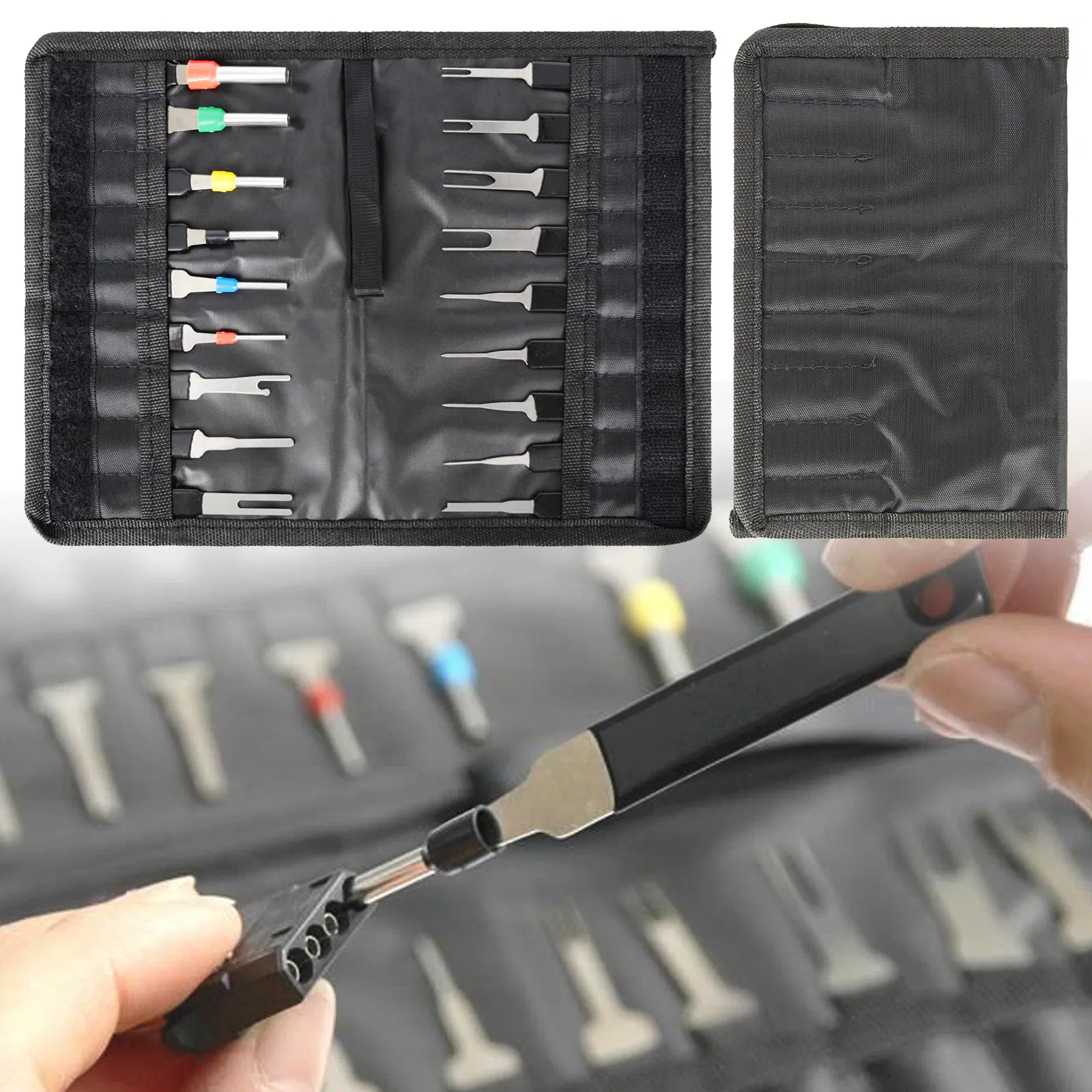 18Pcs Heavy Duty Thick Car Terminal Removal Kit Wire Connector Pin Release Tool photo 8