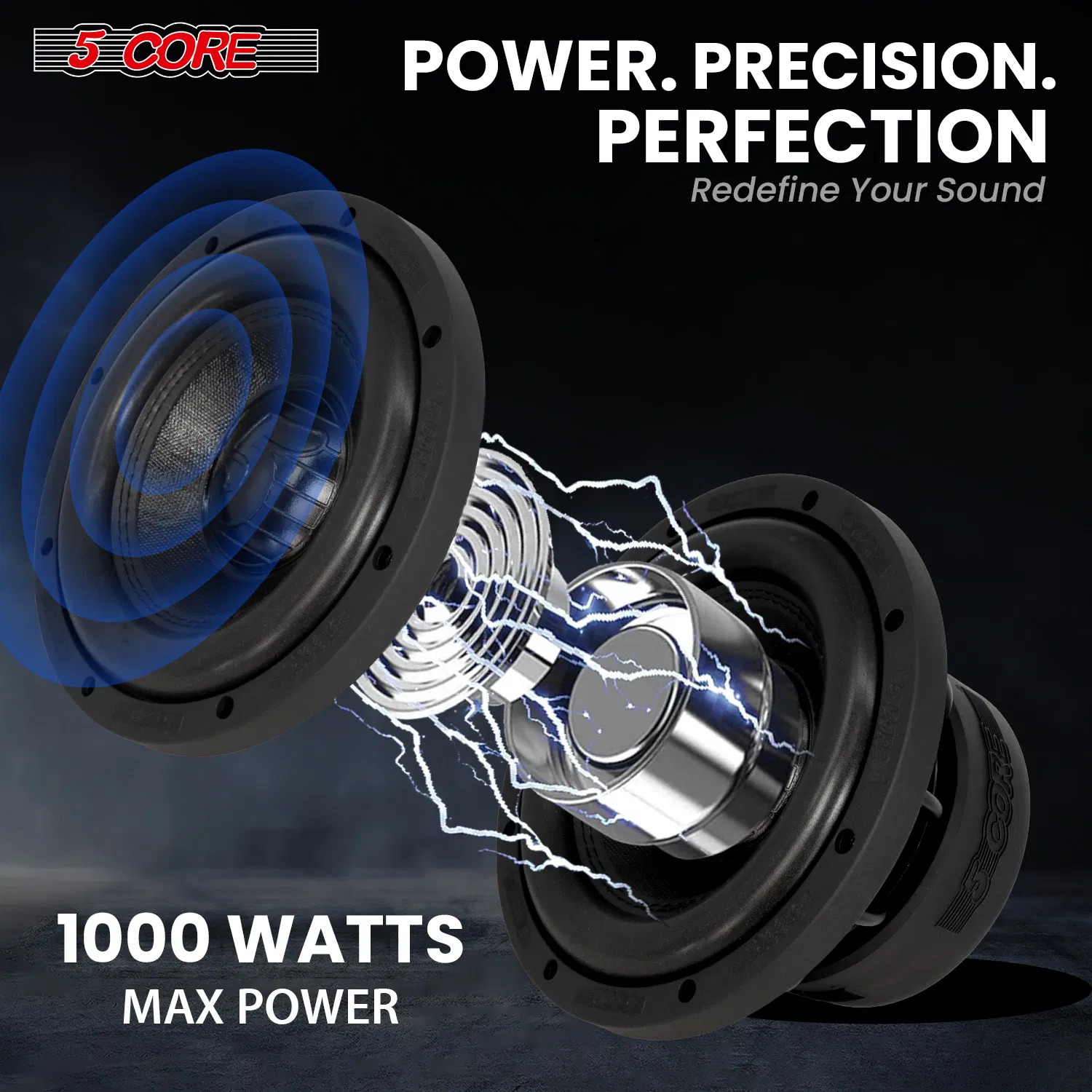 5 Core Subwoofer 6.5/ 8 Inch Dual 2/4 Ohm Car Audio Replacement Speaker photo 5