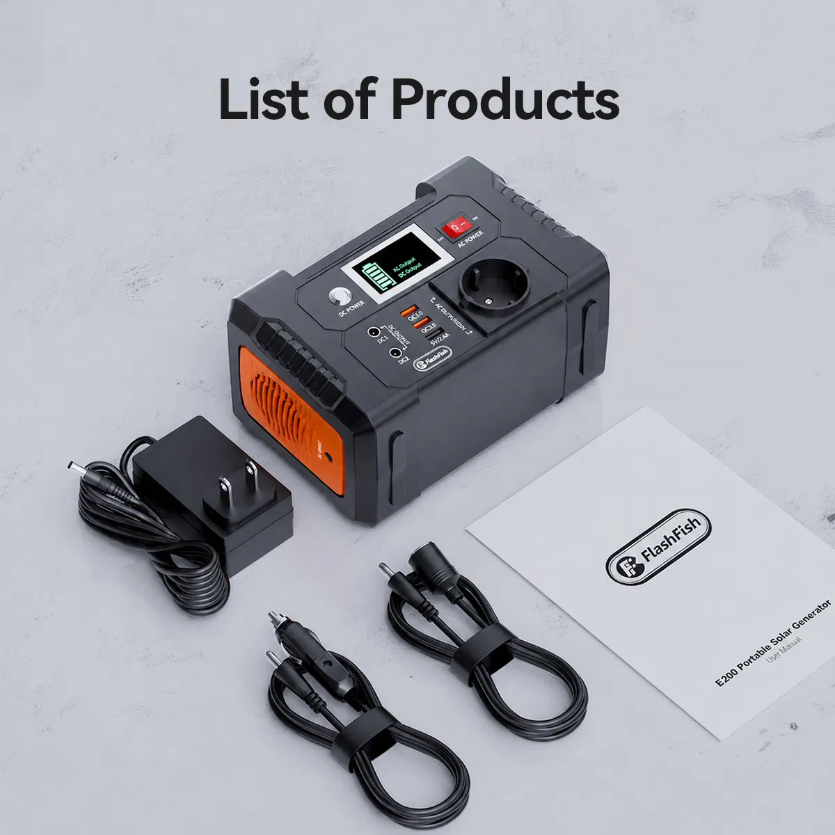 200W Portable Power Station, FlashFish 40800mAh Solar Generator with 230V AC Outlet/2 DC Ports/3 USB Ports, Backup Battery Pack Power Supply for CPAP Outdoor Advanture Load Trip Camping Emergency photo 6