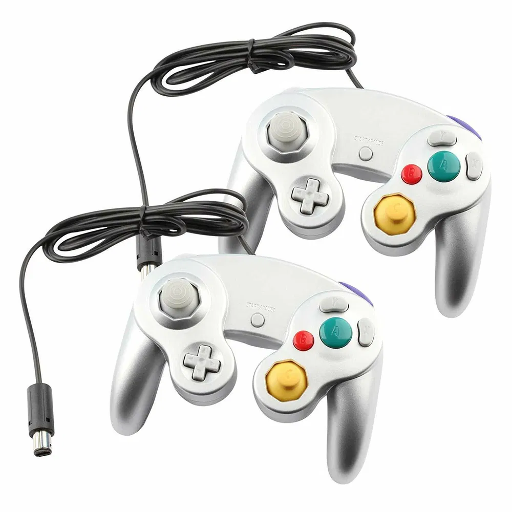 2 Pack Wired NGC Controller Gamepad for Nintendo GameCube GC & Wii U Console USA photo 8