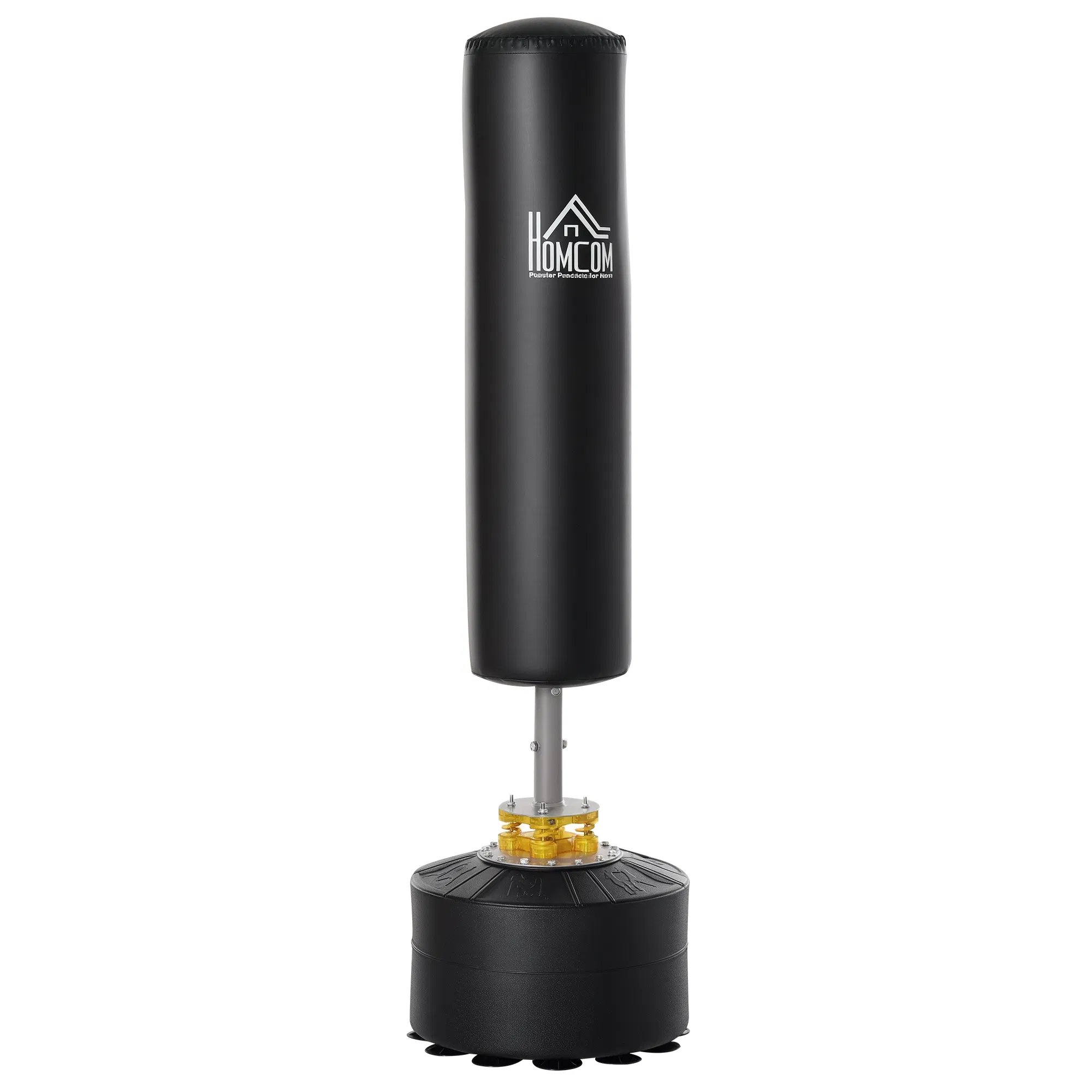 Freestanding Boxing Punch Bag Stand, Height Adjustable, with Fillable Base, Absorption Springs, Suction Cups photo 1