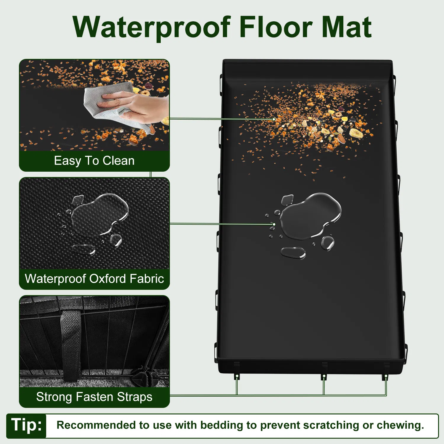 DIY Assemble Metal Small Pet Play Enclosure Multiple Layout Options,Small Animal Playpen DIY Metal Pet Enclosure with 20 Panels Waterproof Floor Mat for Hedgehogs Chickens Ducklings Rabbits photo 8