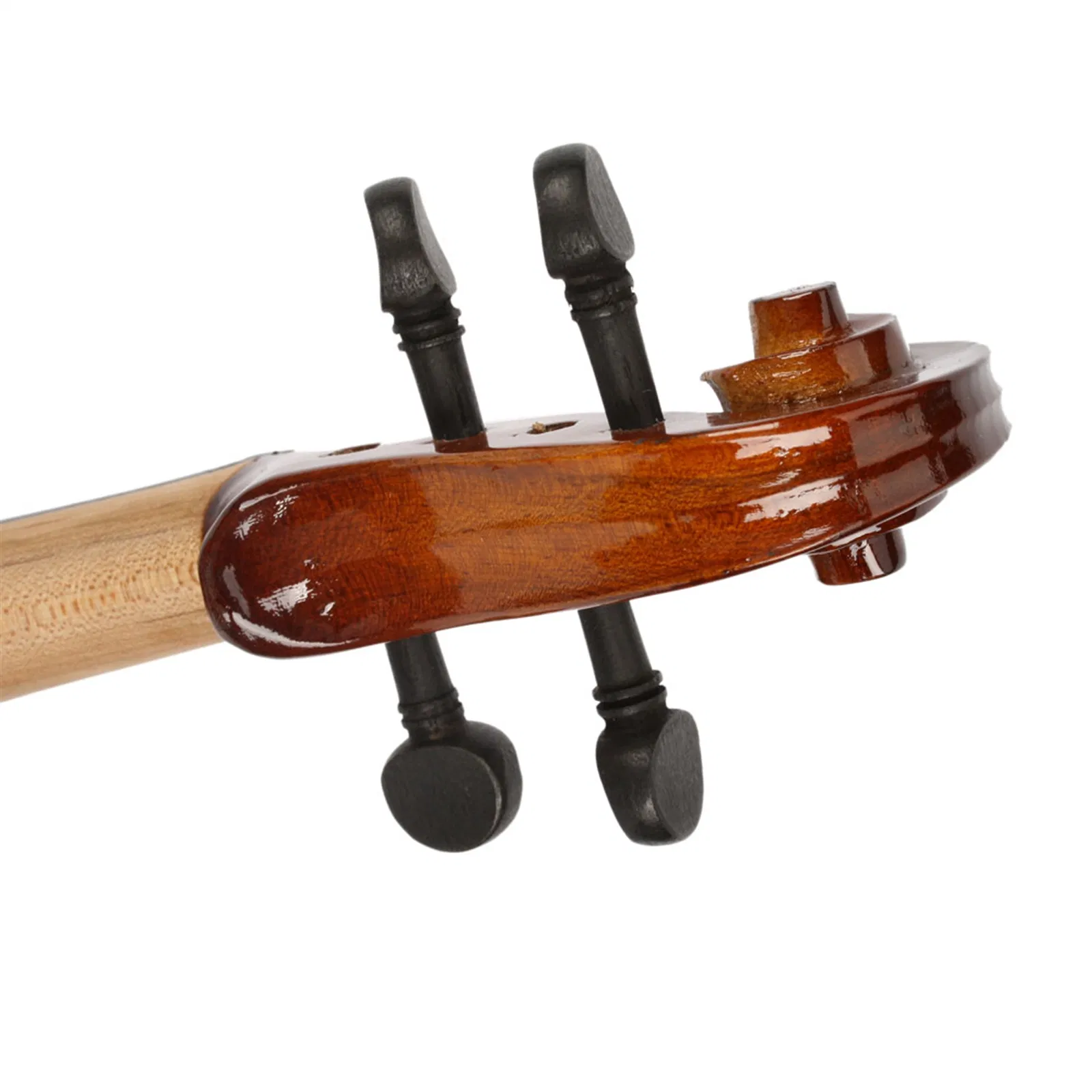 New 1/8 Acoustic Violin Case Bow Rosin Natural photo 6