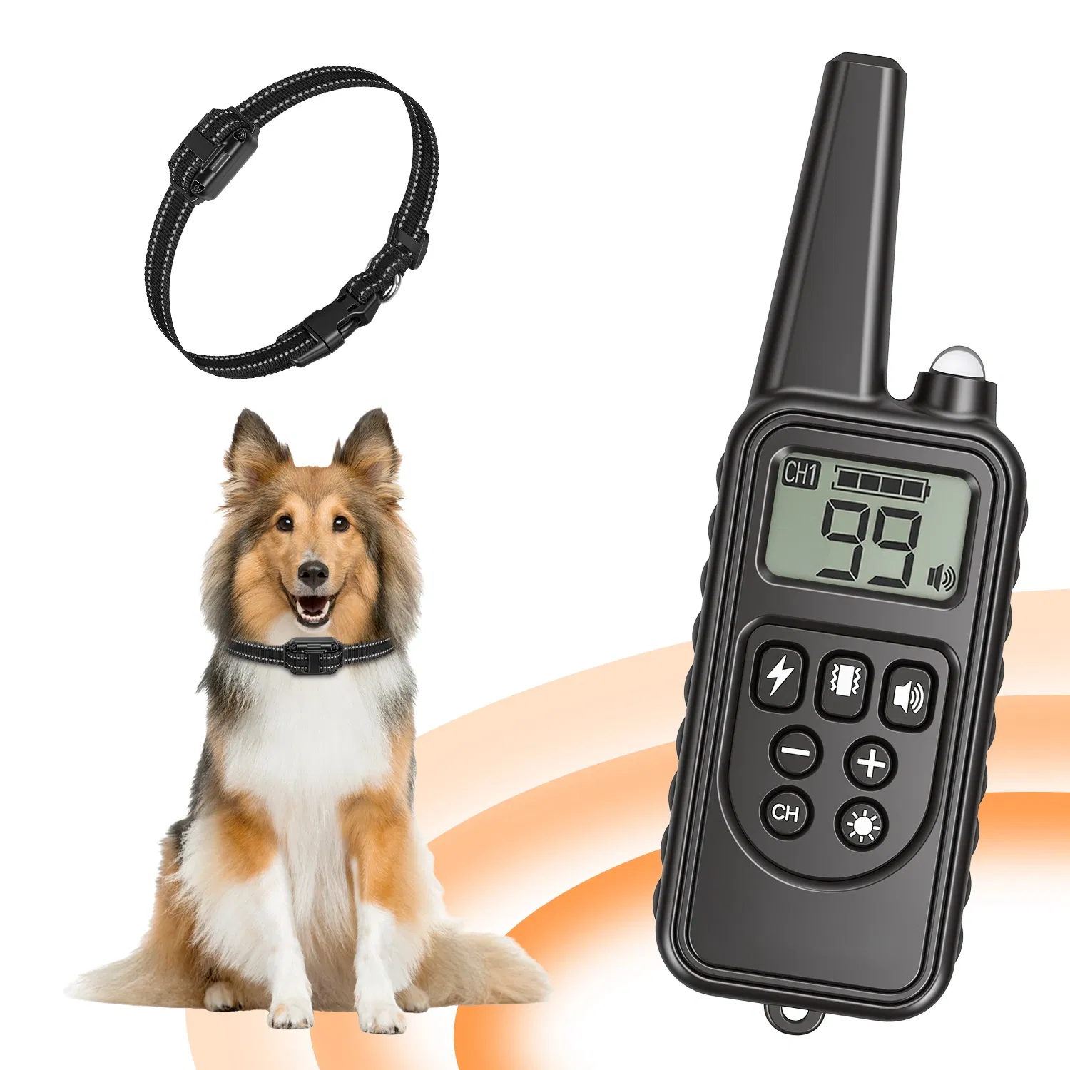 Dog Training Collar with Remote Rechargeable Dog Training Collar IP68 Waterproof with 4 Training Modes 3 Channels for Medium and Small Dogs photo 3