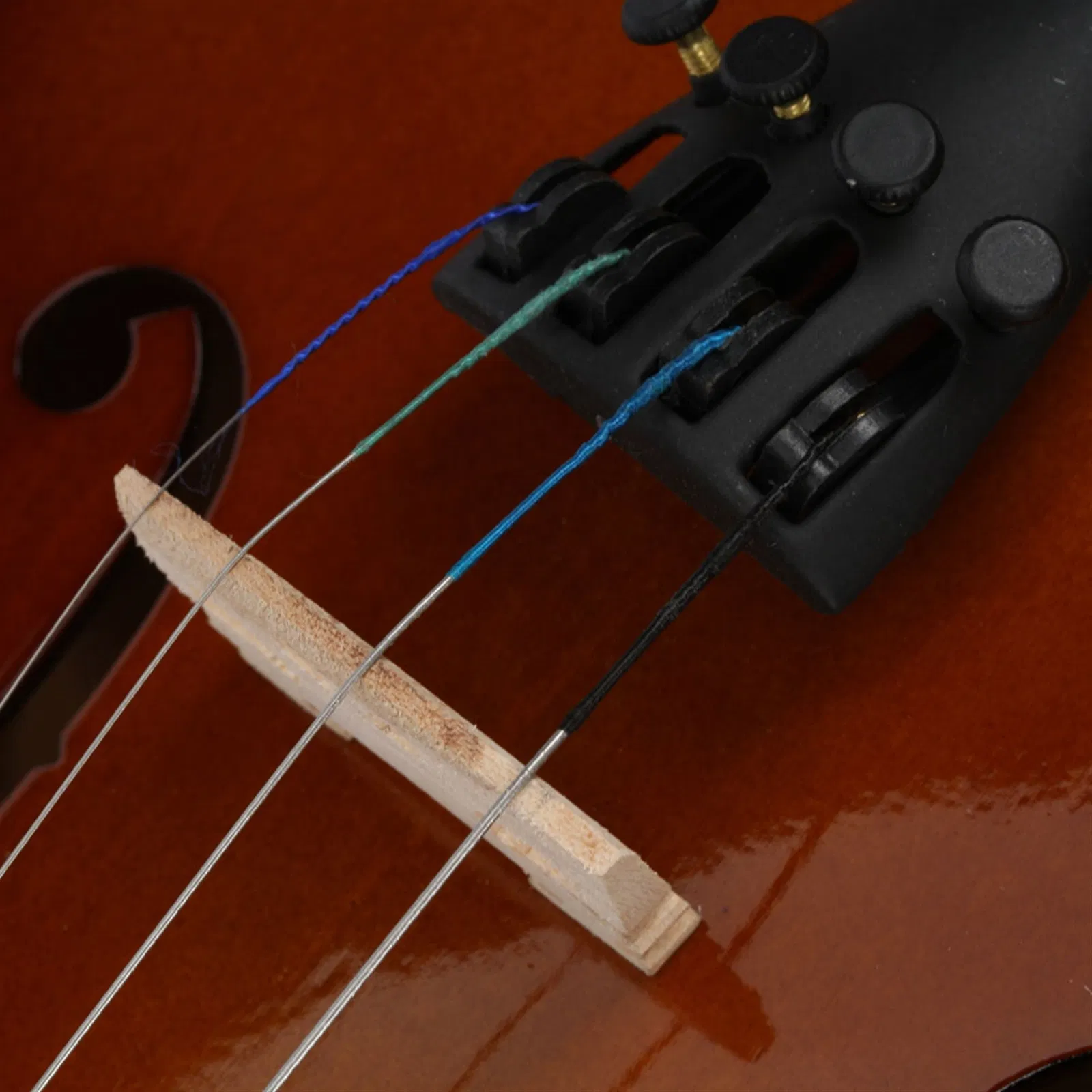 New 1/2 Acoustic Violin Case Bow Rosin Natural photo 6