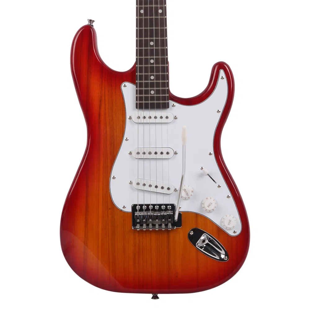 Rosewood Fingerboard Electric Guitar Sunset Red photo 7