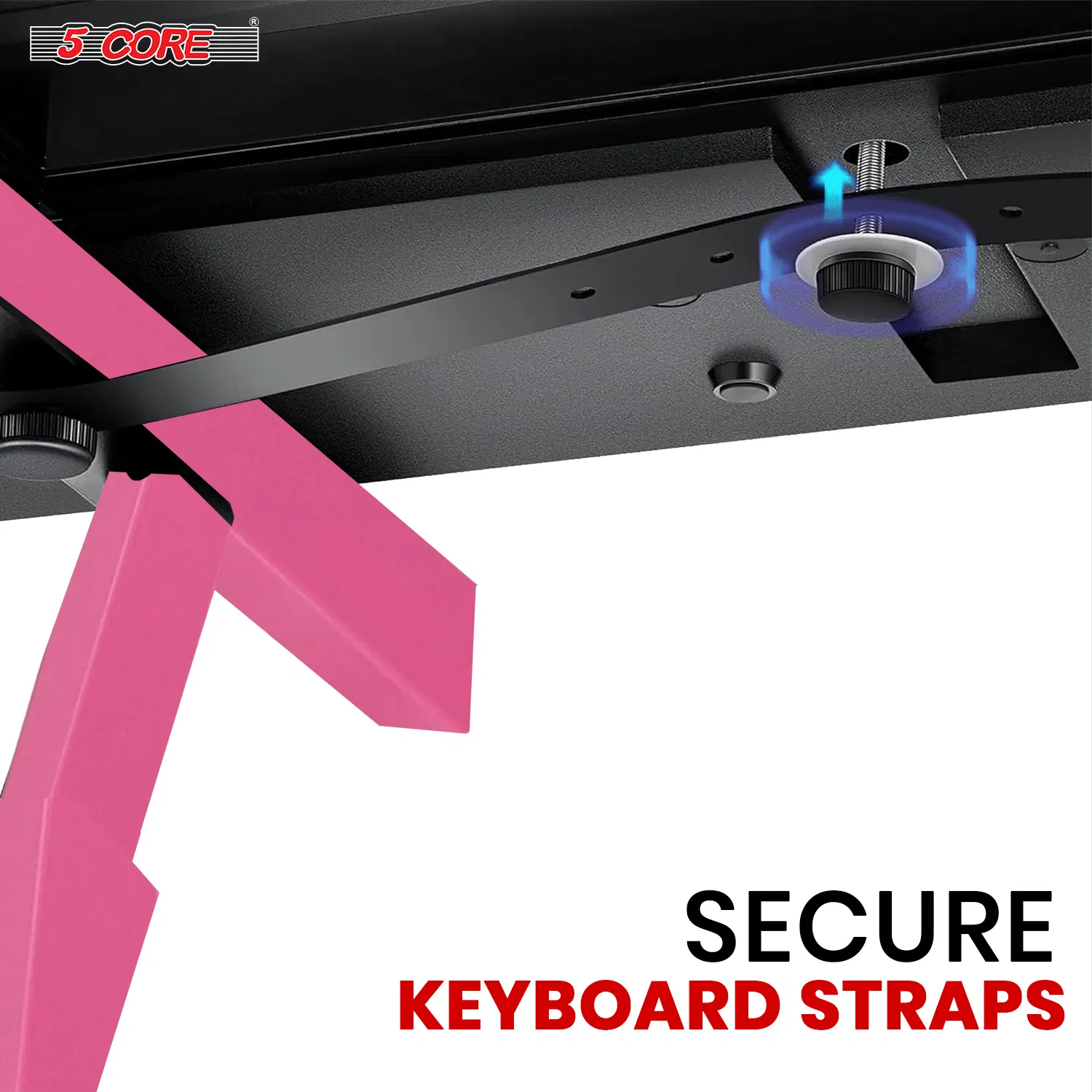 5 CORE Keyboard Stand Riser Z Style Height Width Adjustable Portable Heavy Duty Music Stands Holder for Kids and Adults Fits 54 to 88 Key Electric Pianos photo 6