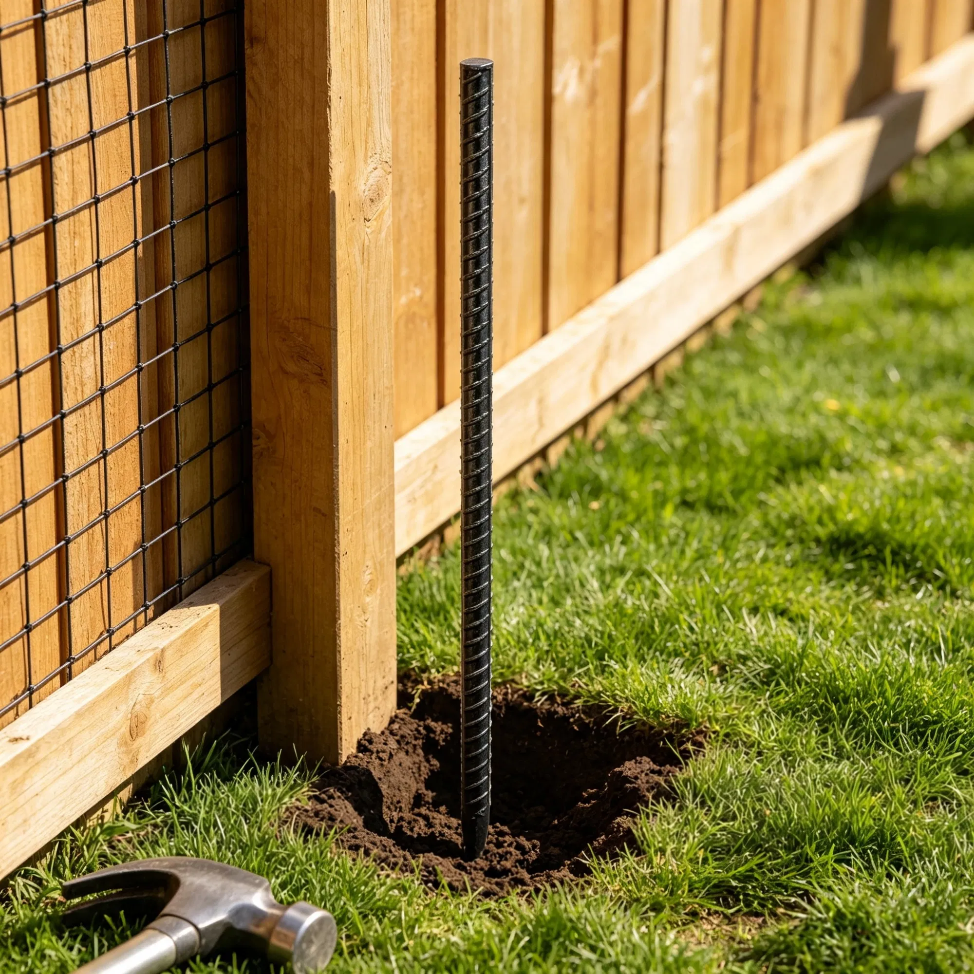 16-Pack 16" Rebar Stakes, Heavy-Duty Ground Anchors for Fencing, Gardening & Camping Tents photo 4
