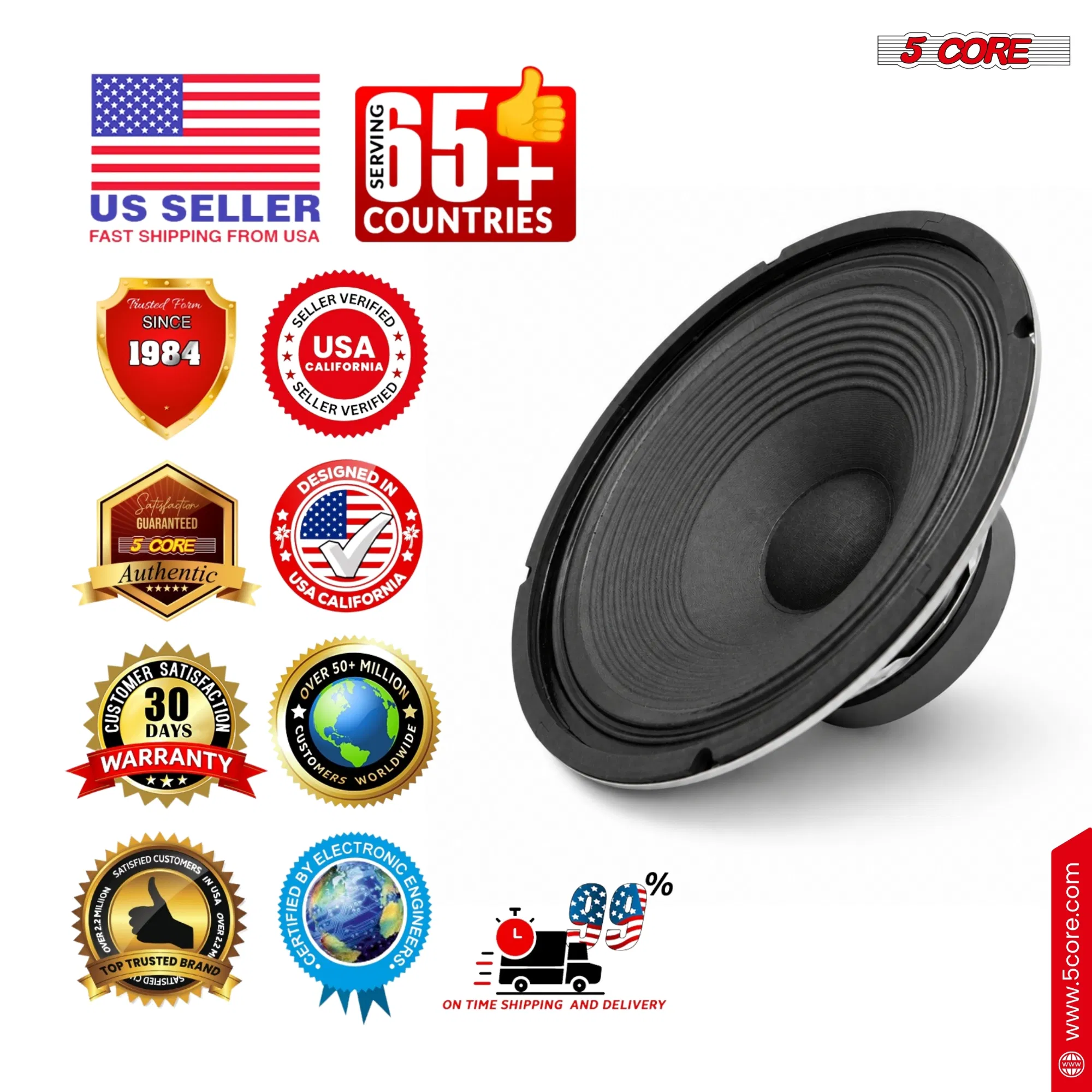 5 Core 12 Inch Guitar Speaker 4/8/16 Ohm Replacement Amplifier Driver photo 8