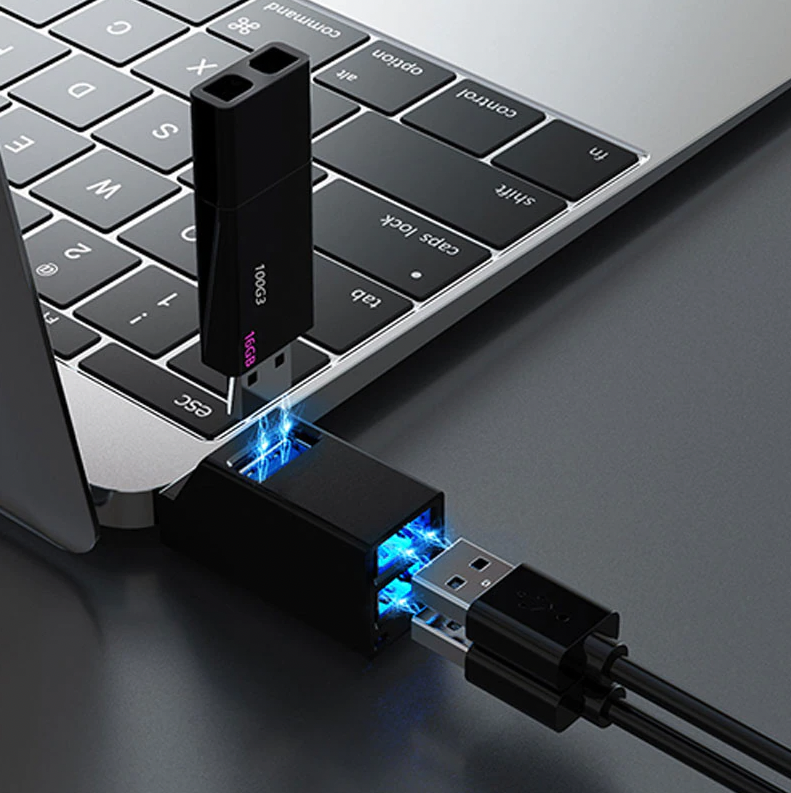 2 Pcs 3 Port USB 3.0 Hub Portable High Speed Splitter Box For PC Notebook Laptop photo 6