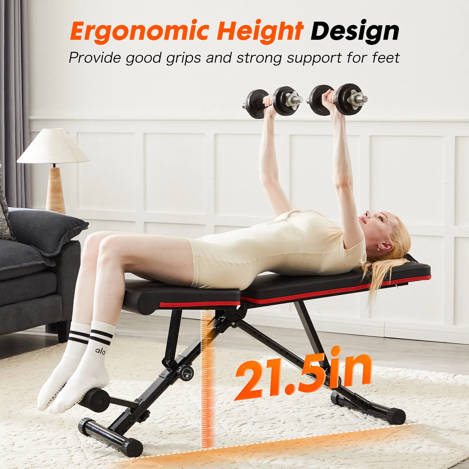 Weight Bench Adjustable Workout Bench for Home Gym, Foldable Bench Press for Full Body Exercise and Strength Training
Weight Bench Adjustable Workout Bench for Home Gym, Foldable Bench Press for Full photo 7