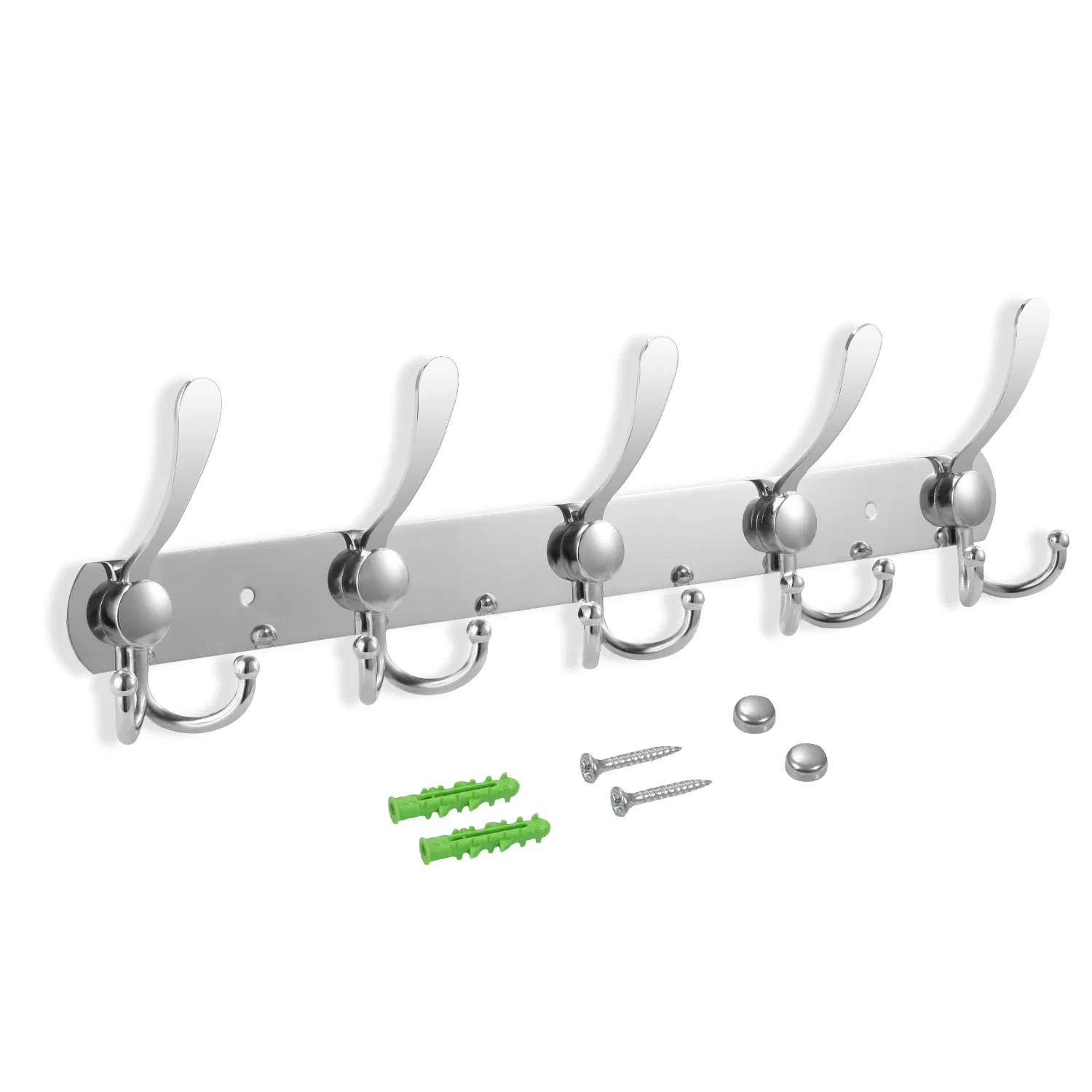 Wall Mount Coat Hook 15 Hooks Stainless Steel Clothes Hangers Rack Robe Hat Towels Hook Coat Rack Hook photo 2