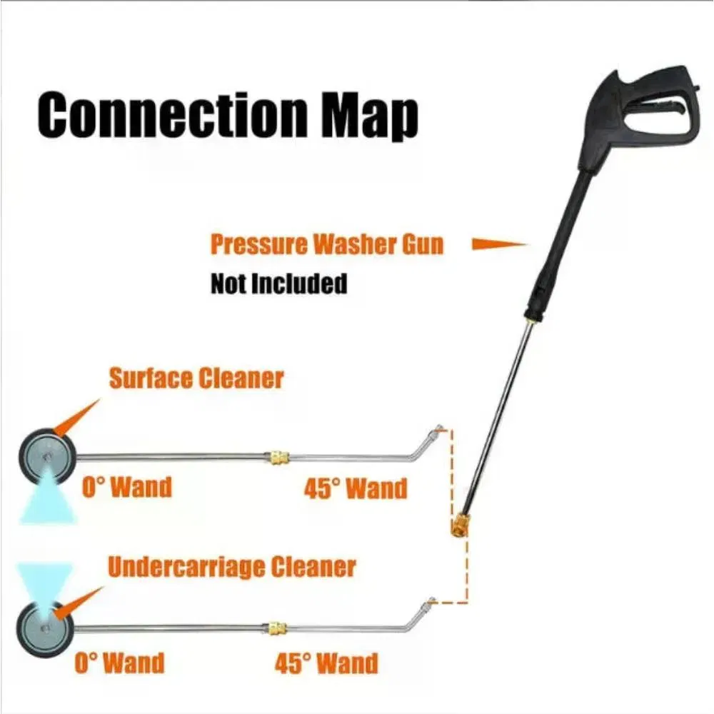 For karcher HD K2 K4 K5 K7 Parkside Pressure Washer Undercarriage Cleaner Water Broom Washer Fan Nozzle car cleaning car tools photo 3