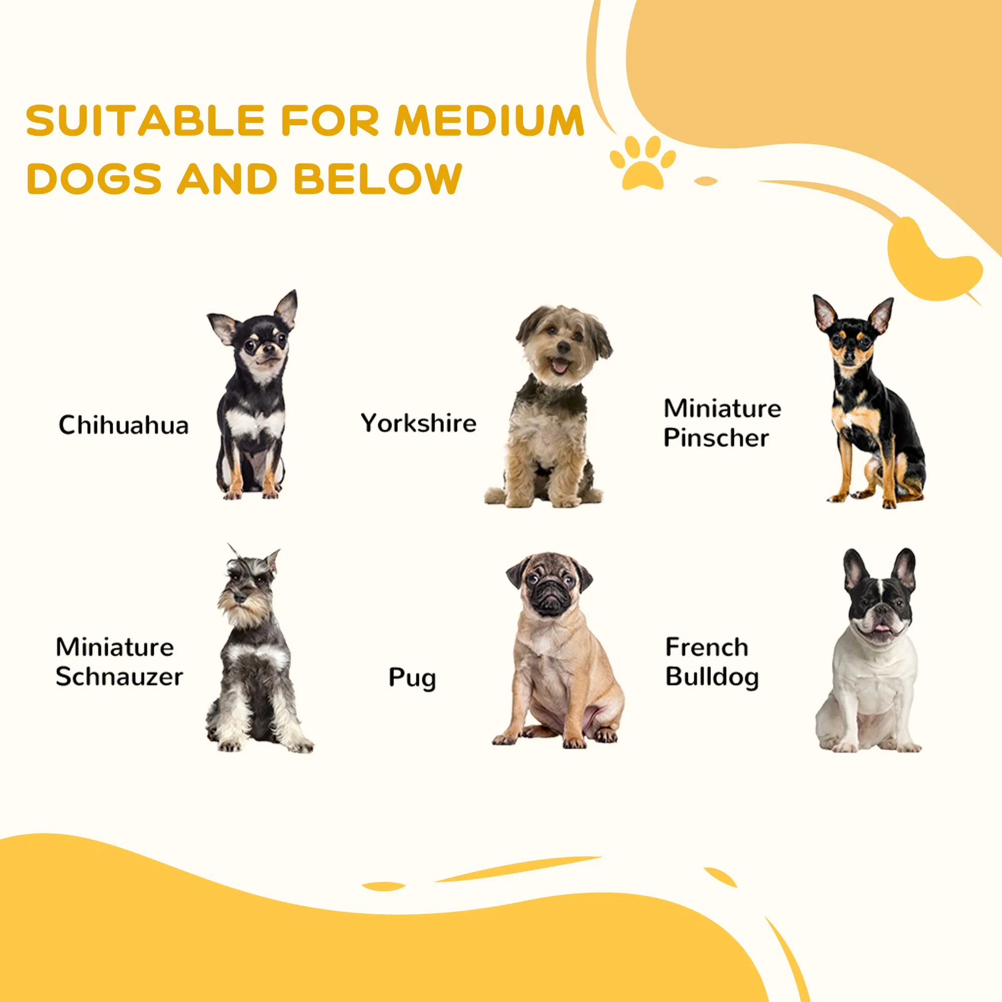 3-Panel Foldable Dog Gate with Feet for Medium Dogs and Below, Black photo 4