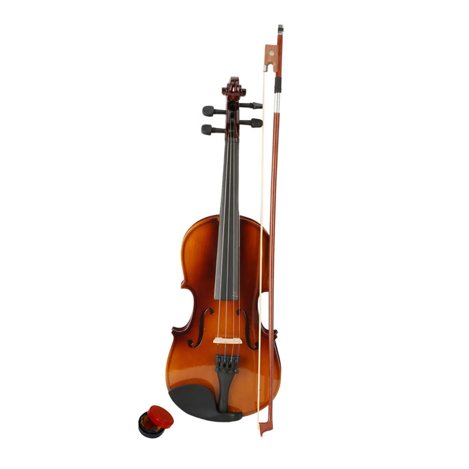 New 1/2 Acoustic Violin Case Bow Rosin Natural photo 2