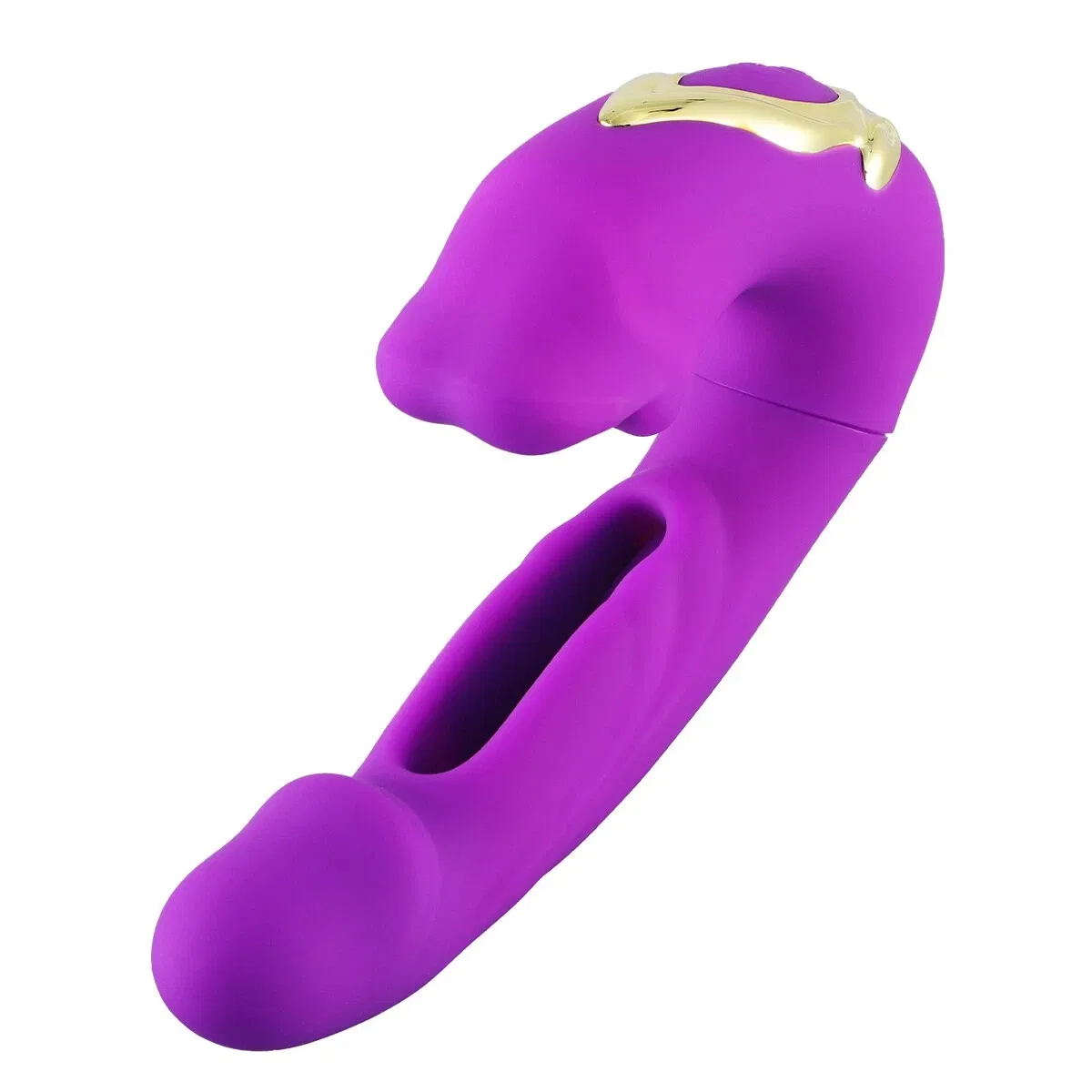 Vibration rod add-type vibrator sex toy - Vibrating rod fake penis female sex toy. Used for women for addive self-pleasure adult toy, rose-colored sex toy. photo 6