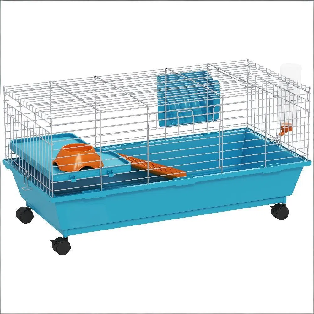 Small Animal Cage, Rolling Bunny Cage, Guinea Pig Cage photo 5