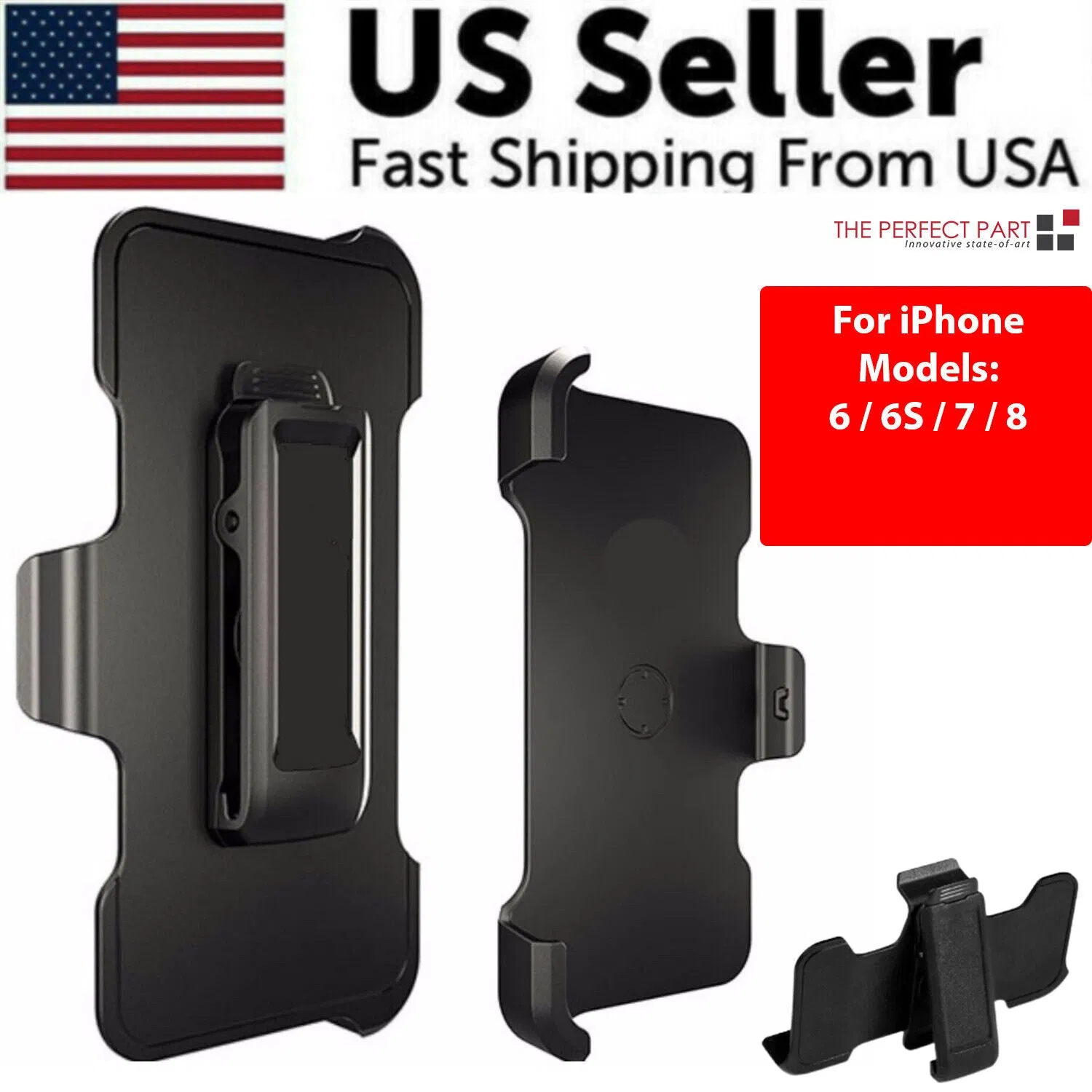 Belt Clip Holster Replacement For OtterBox Defender Case iPhone 6 6S 7 8 Plus + photo 3