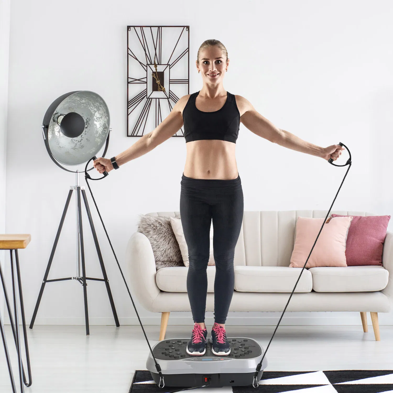 Home Use Vibration Exercise Platform for Lymphatic Drainage & Muscle Pain Relief, High Efficient Fat Burning Vibration Machine for Beginner & Advanced photo 2