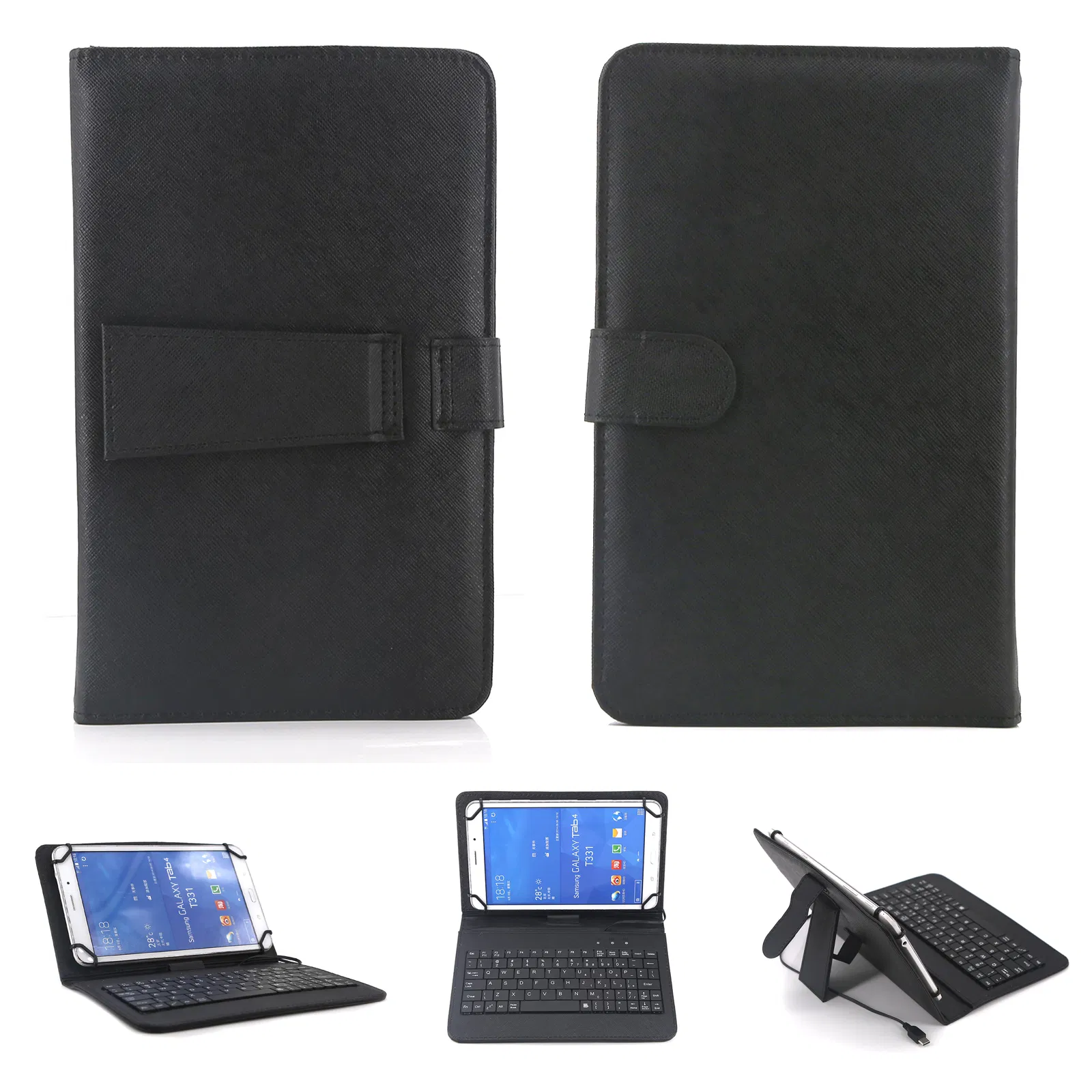7inch universal Tablet Leather Stand Case With Type C Wired Keyboard(tk/temu self-pickup orders) photo 2