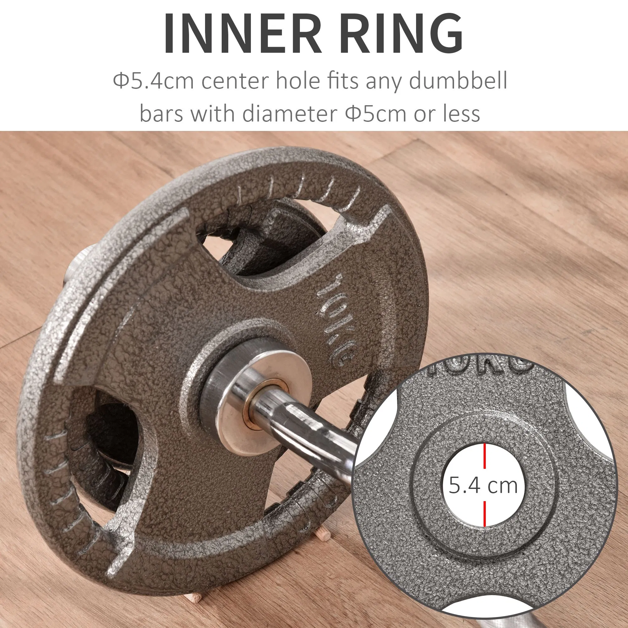 6 PCS Weight Plates Grip Plate Sets for Strength and Crossfit and Weightlifting Training, Barbell Weight Set for Home, 77 Lbs Total photo 5