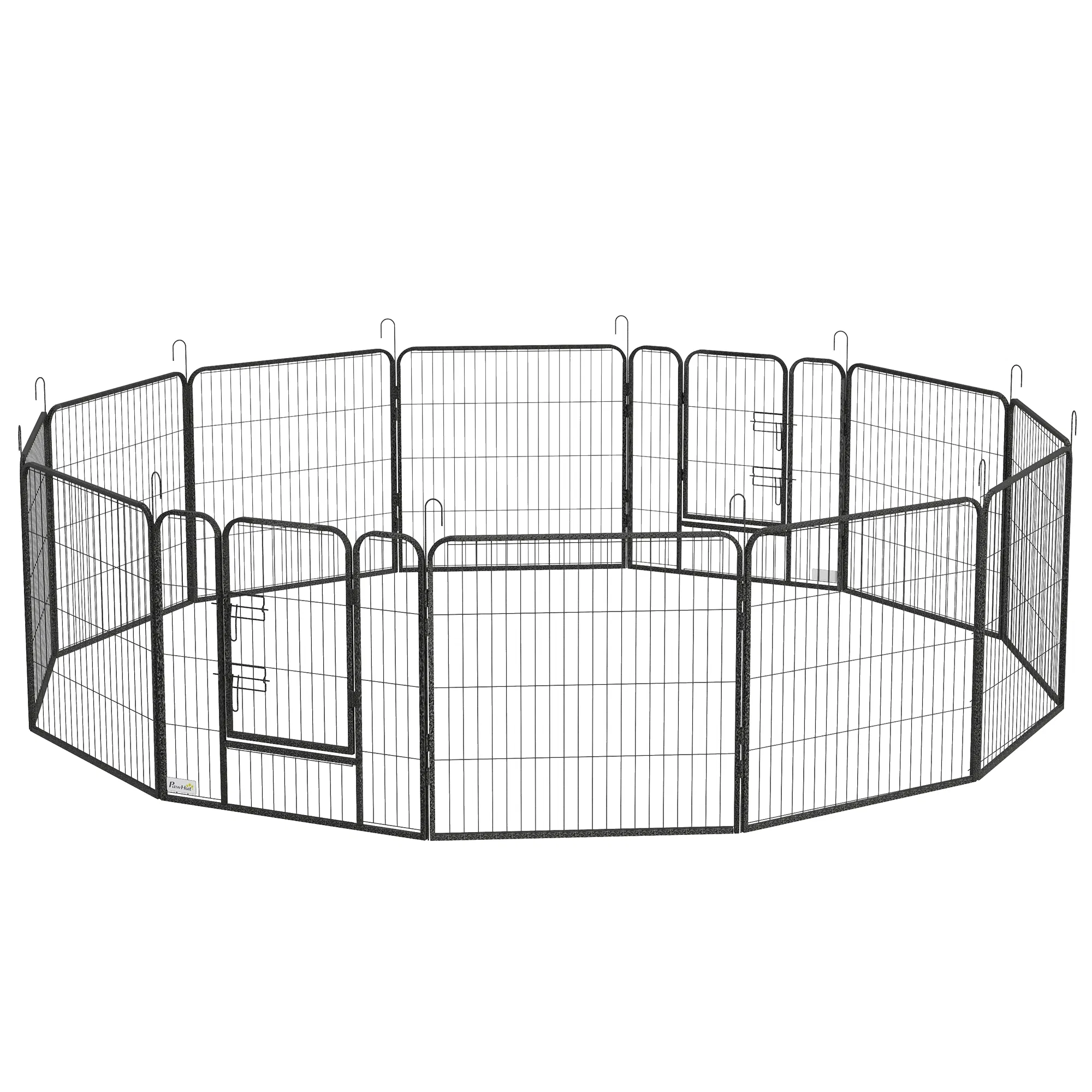 Dog Pen with Gate, 12 Panels Puppy Playpen, Dog Fence, 31.5"H photo 1