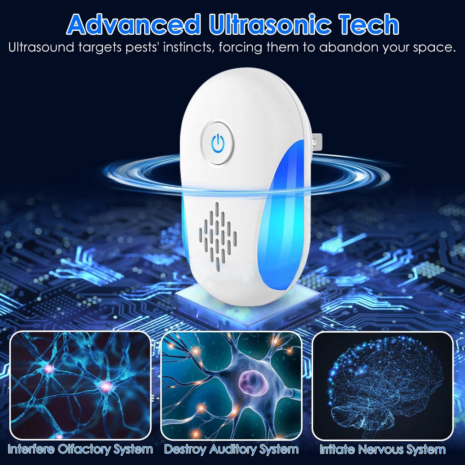 6 Pack Ultrasonic Pest Repeller, Wide Coverage Dual-Frequency Pest Control for Home Apartment Hotel Office photo 5