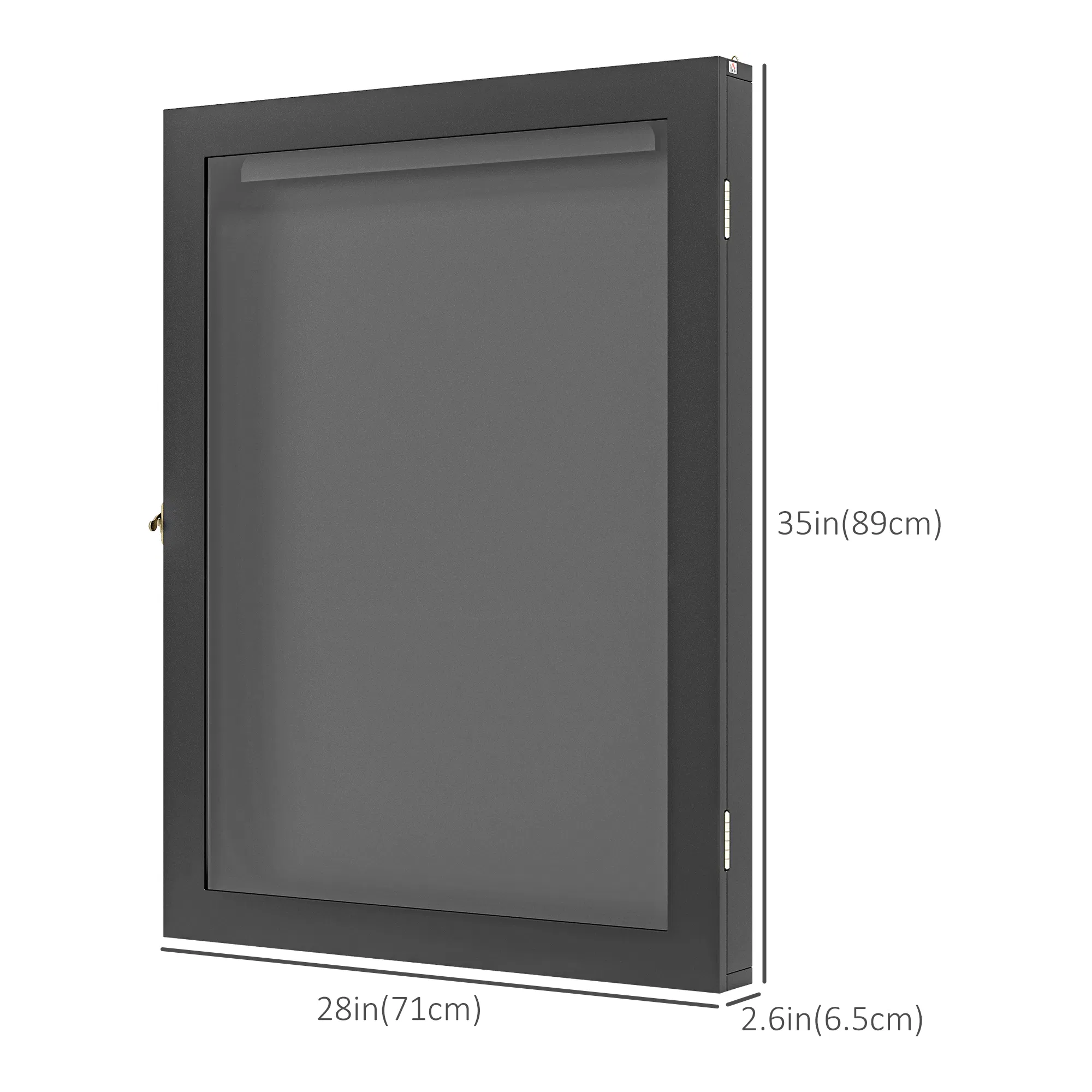 28" x 35" Hockey Jersey Frame, Jersey Shadow Box for Basketball Football Baseball, Black photo 3