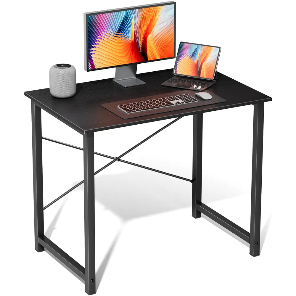 Computer Desk for Home Office, Modern Study Work Table Simple Style for Bedroom, Writing Desks with X-Shaped Reinforcement photo 4