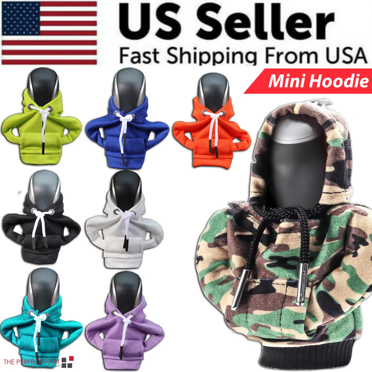 Car Gear Shift Cover Mini Hoodie Gear Shift Cover for Car Shifter Interior Trim photo 3