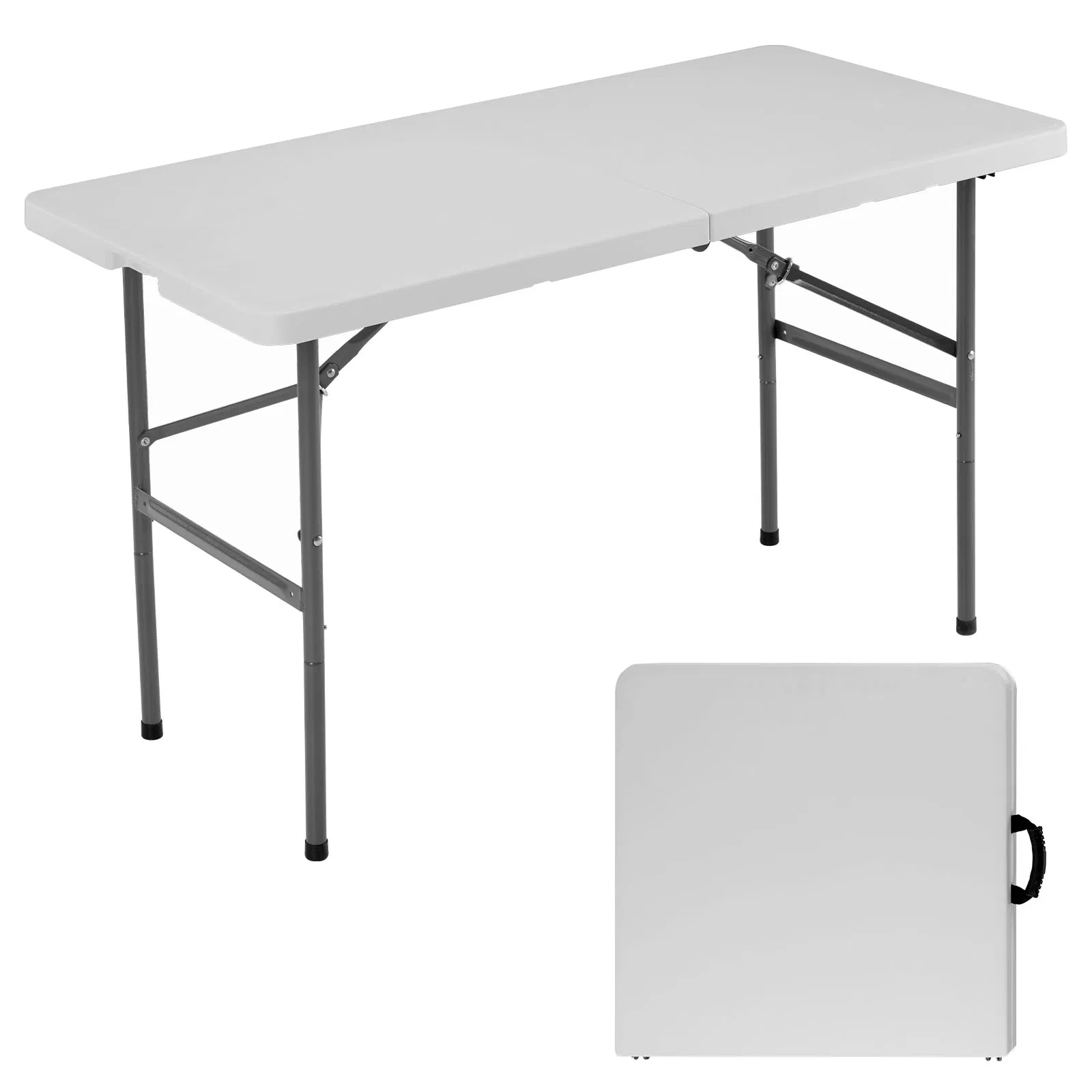 Folding Table Outdoor Indoor Heavy Duty Portable Table with Carrying Handle for Camping Picnic Party photo 5