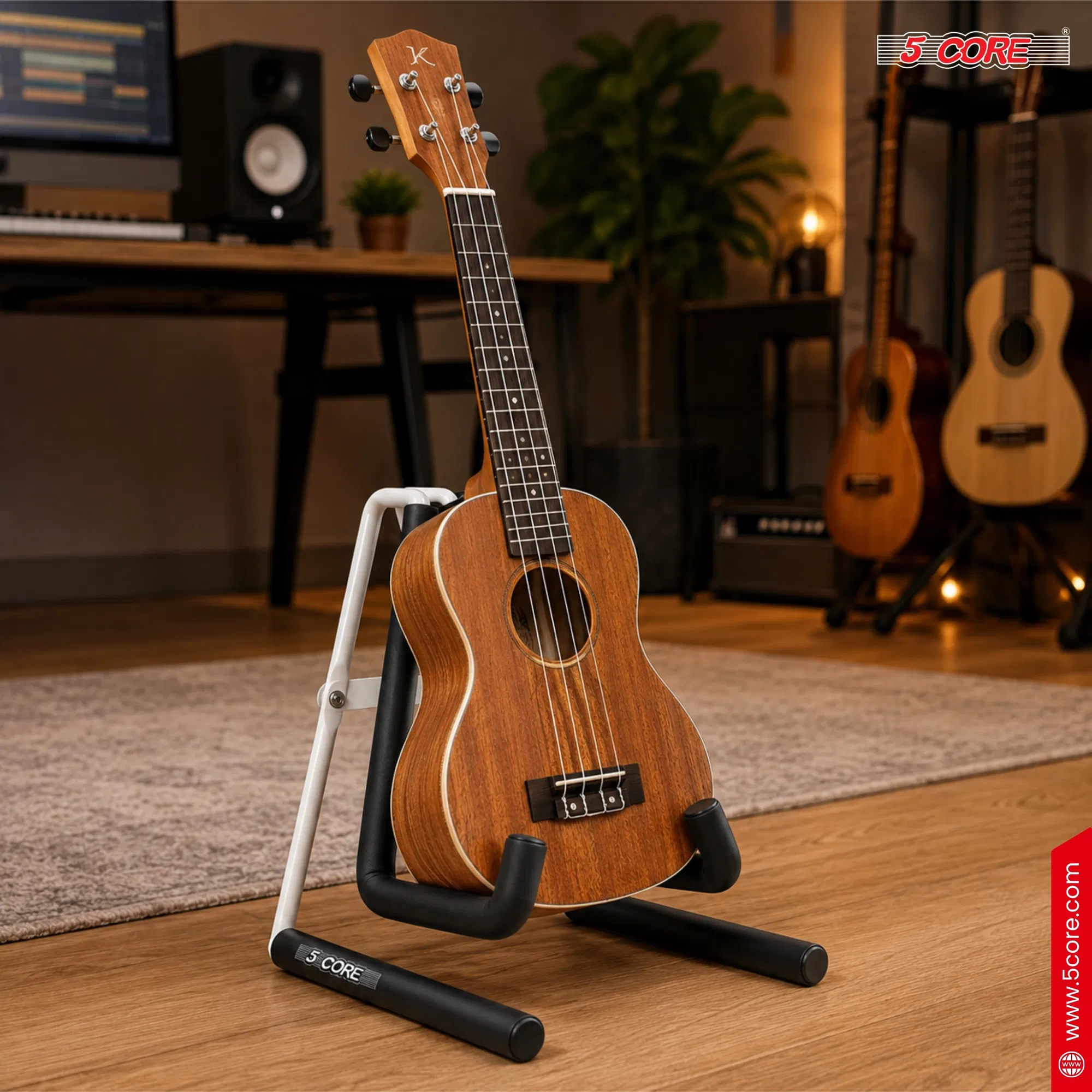5 Core Ukulele Stand A Frame Metal Body w Soft Padded Arms Support Banjo Ukuleles Mini Guitar Violin photo 3