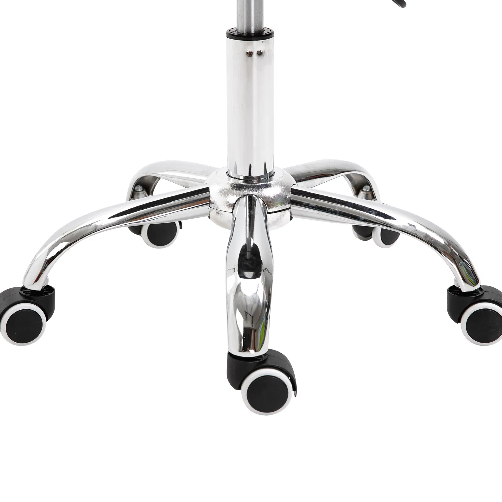 Adjustable Elegance: Hydraulic Salon Stool, Rolling Swivel Saddle Chair, PU Leather Beauty Seat for Spa, Black Finish photo 6