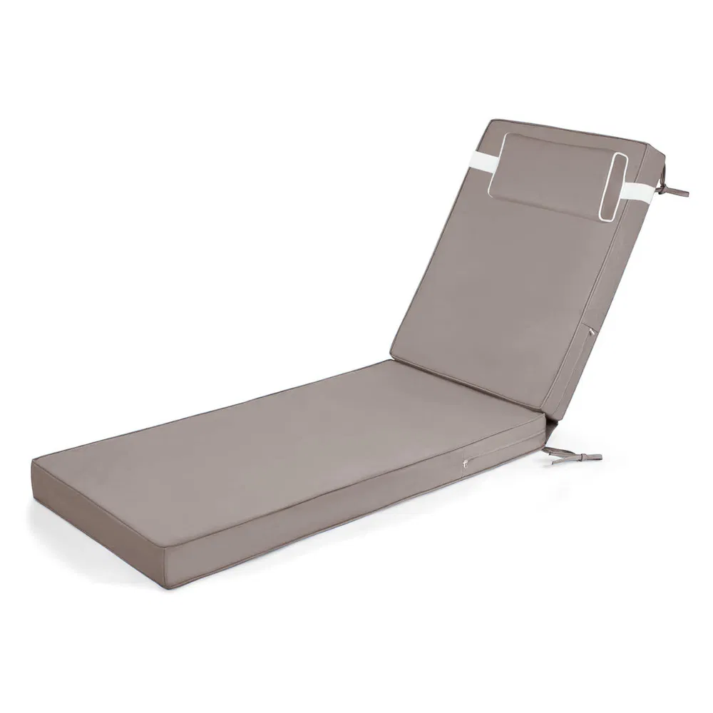 Outdoor Chaise Lounge Cushion, 72 in. x 21 in. x 3 in. Waterproof Fade-Resistant Patio Chair Pad for Pool Beach photo 8