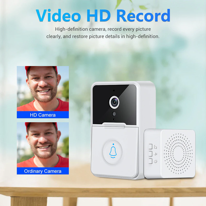 Wireless Security Smart WiFi Doorbell Intercom Video Camera Door Ring Bell Chime photo 4