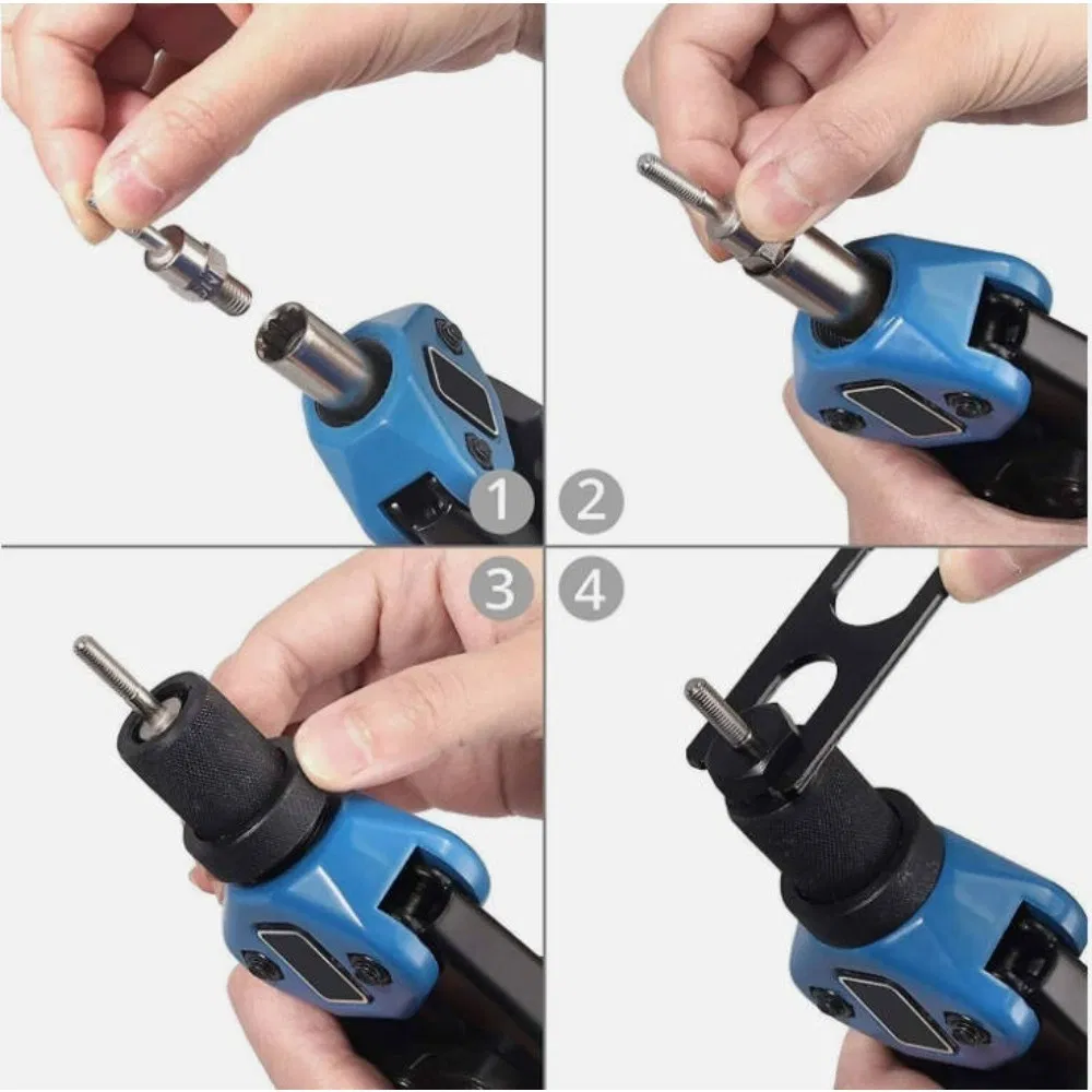 Rivet Nut Pliers Threaded Studs Pliers Set with Steel Rivet Nuts M5 M6 M8 M10 M12 photo 5